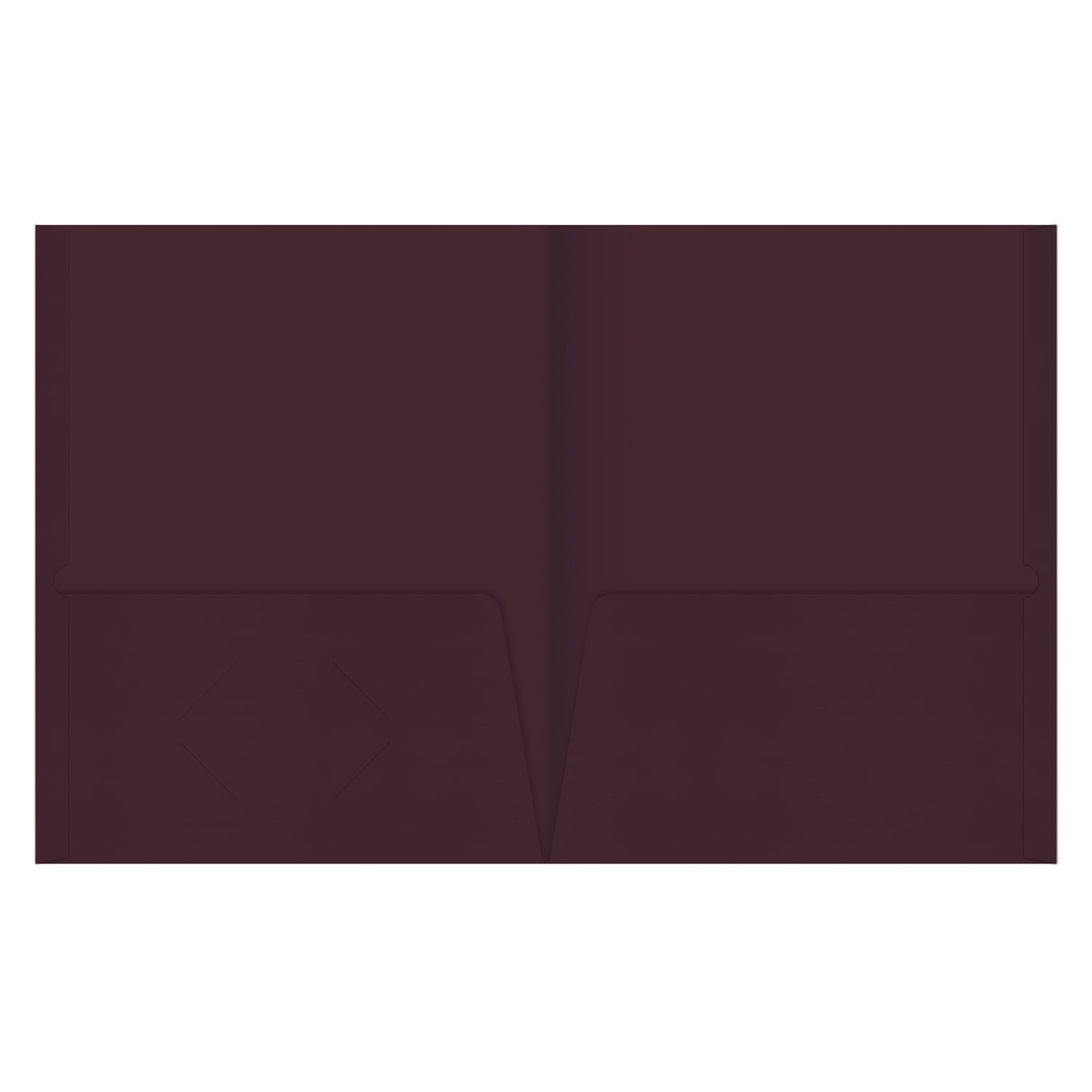 Office Depot Brand 2-Pocket Paper Folders, Burgundy, Pack Of 25 - Image 3