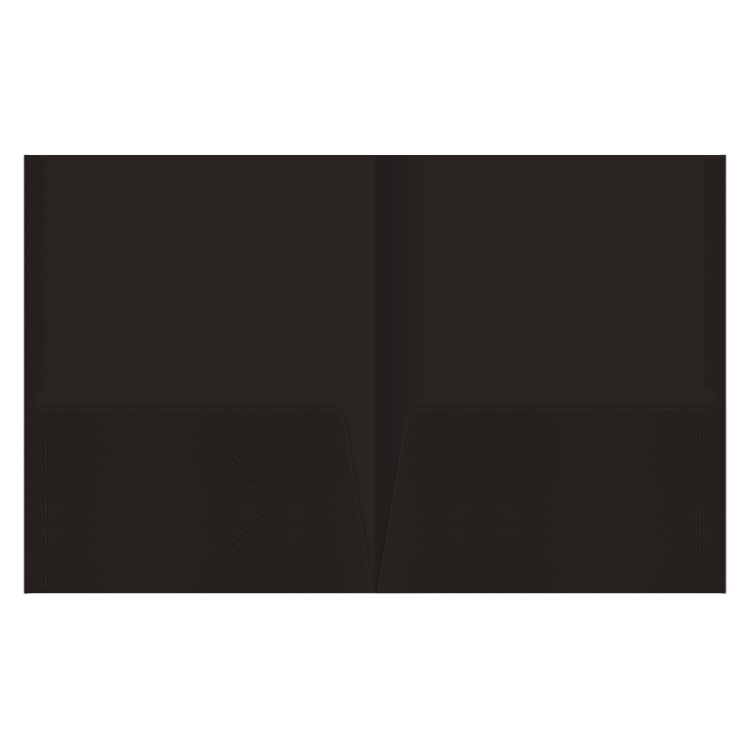 Office Depot Brand 2-Pocket Paper Folders, Black, Pack of 25 - Image 3