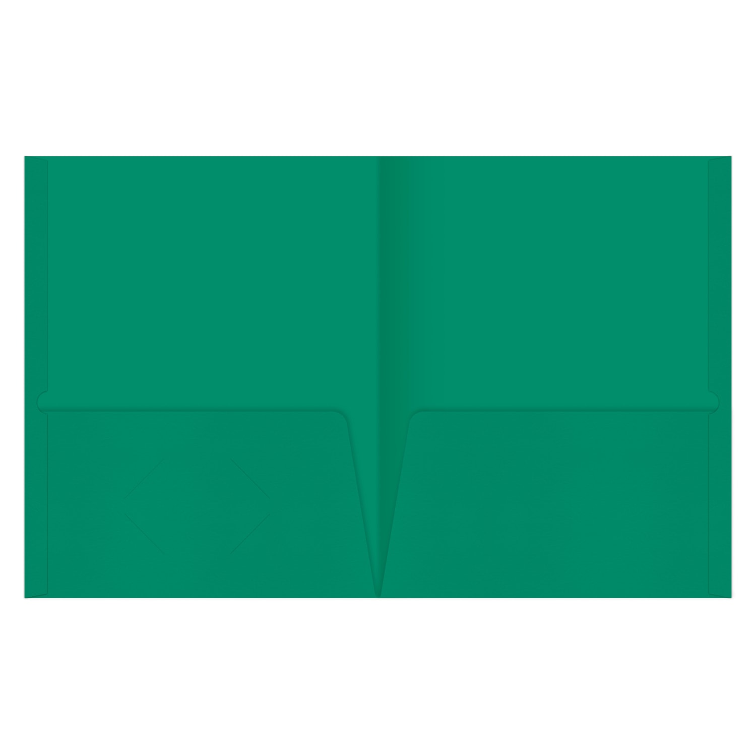 Office Depot Brand 2-Pocket Paper Folders, Green, Pack Of 25 - Image 3