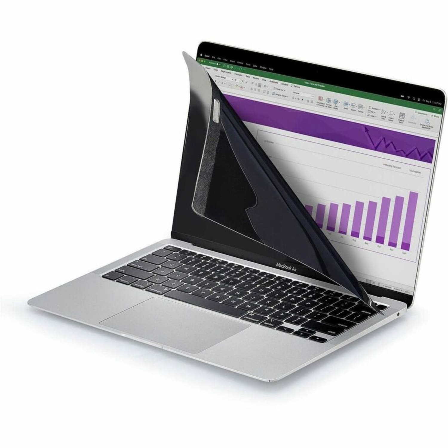 StarTech.com 15in Laptop Privacy Screen - Magnetic - Anti Blue Light - 30+/- Degree Viewing Angle - MacBook Privacy Filter (PRIVSCNMAC15) - Image 4
