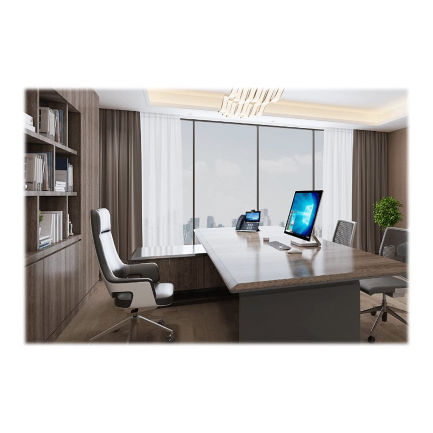 Yealink Entry-Level Gigabit POE 2-Line HD Voice Phone, YEA-SIP-T58WPROCAM - Image 4