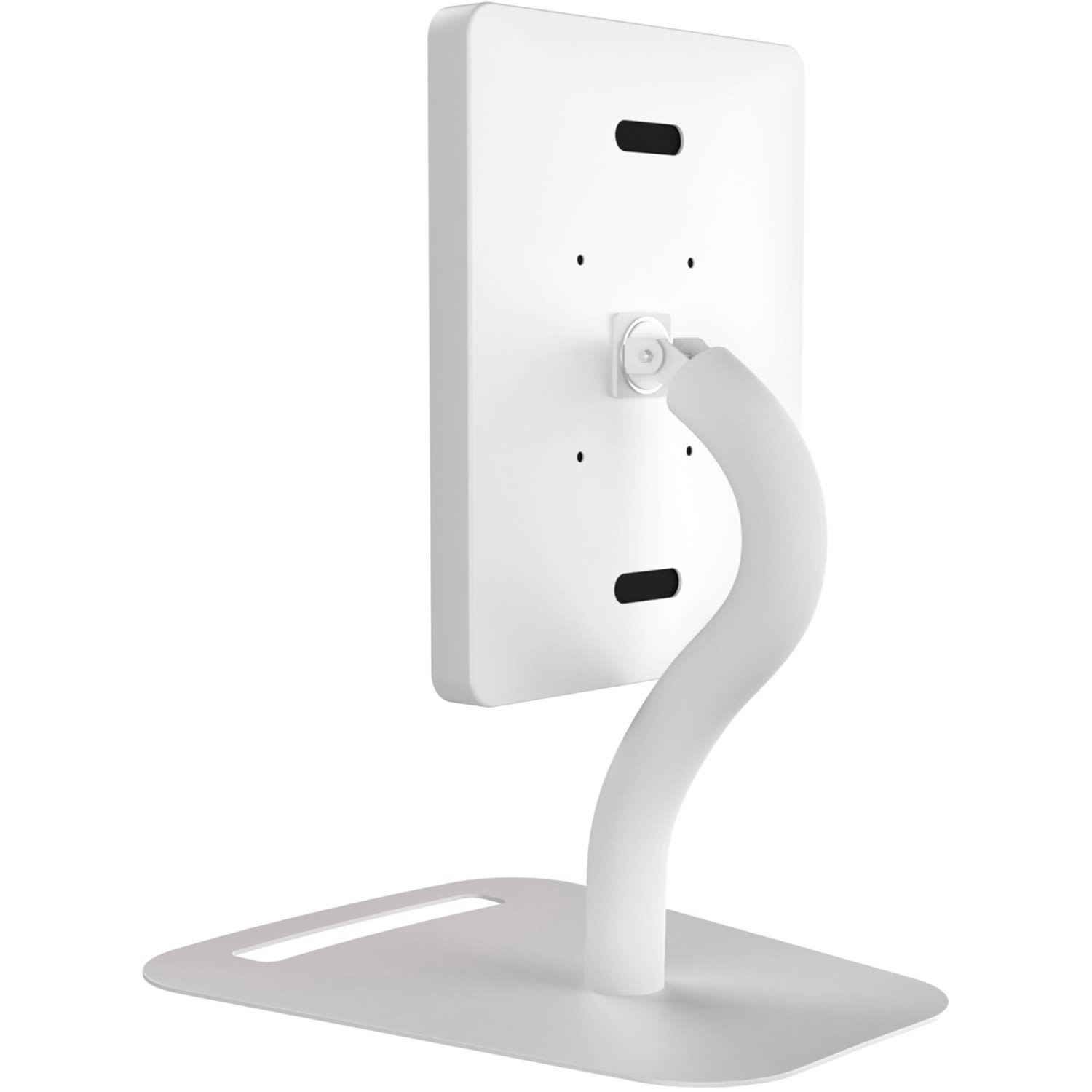 CTA Premium Height-Adjustable Floor-to-Desk Security Kiosk - Stand - for tablet - lockable - metal - white - screen size: up to 11in - floor-standing, desktop - Image 5