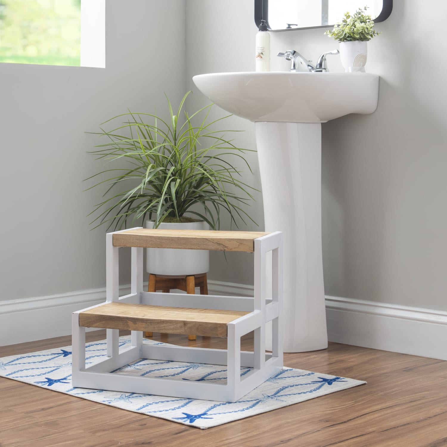 Powell Ephraim Bed Steps, 15inH, White - Image 5
