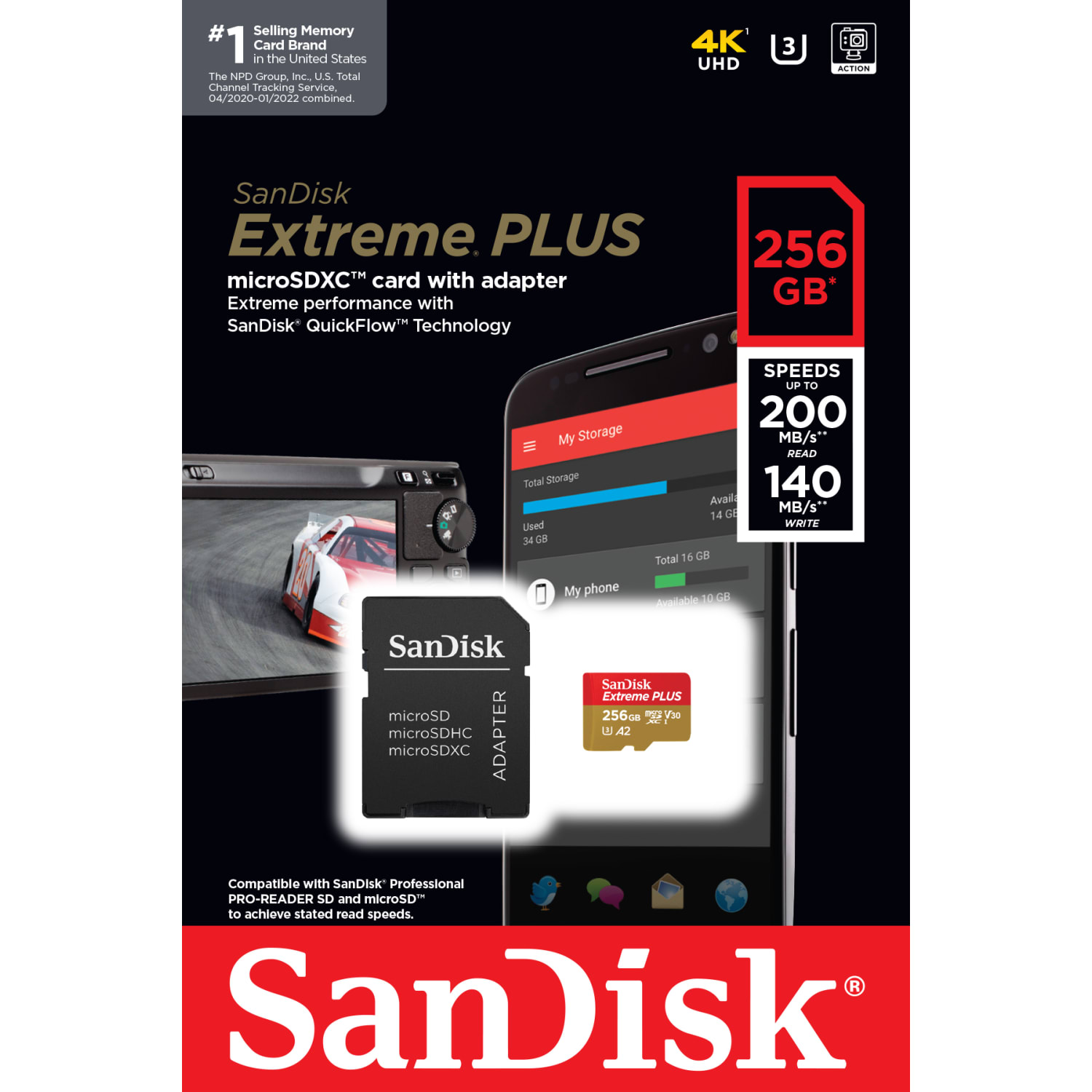 SanDisk Extreme PLUS microSDXC UHS-I card, 256GB - Image 6