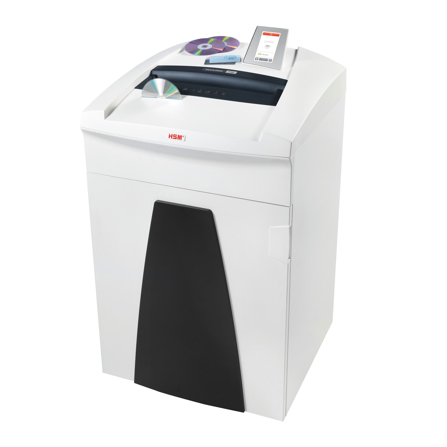 Securio by HSM P36i 49-Sheet Strip-Cut Shredder, 36-15/16inH x 22-13/16inW x 21-3/4inD, White - Image 4