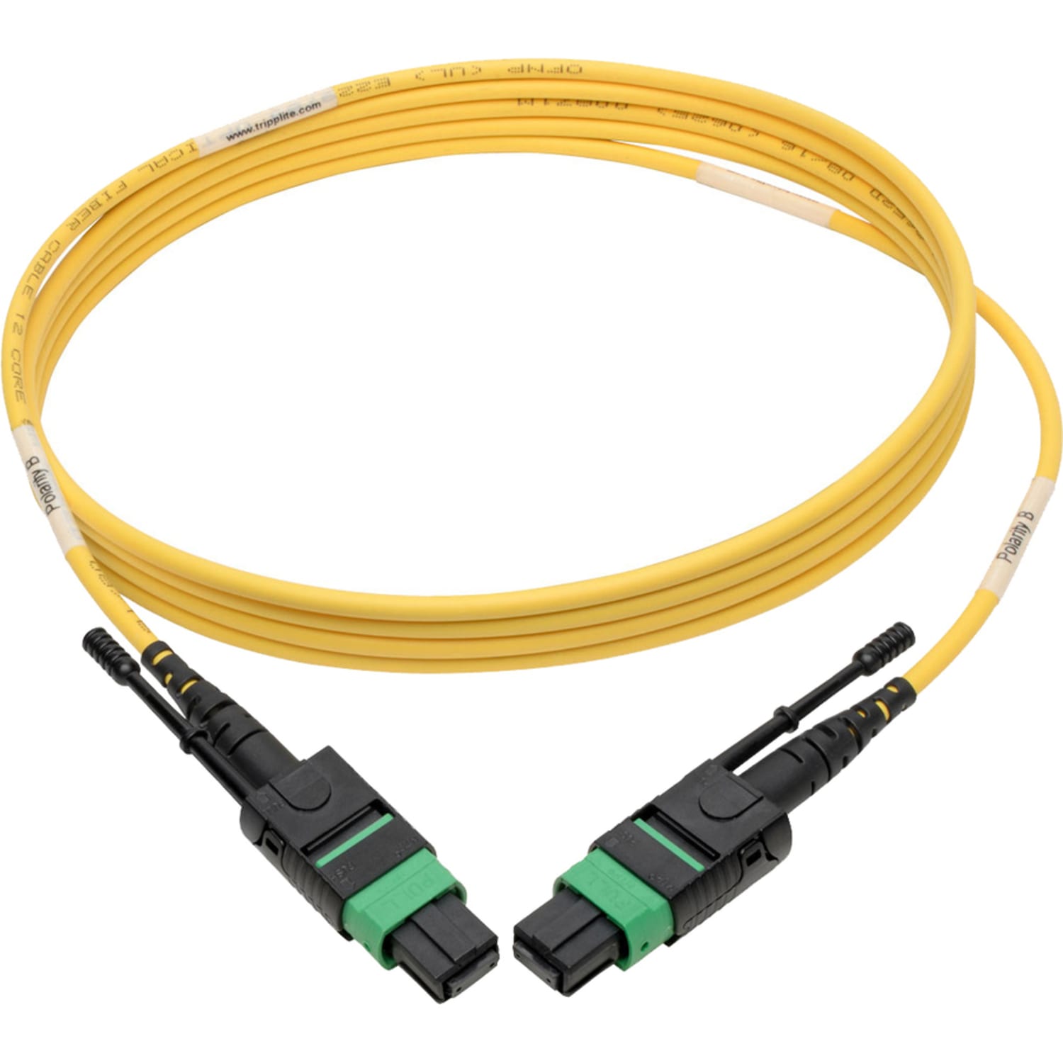 Eaton Tripp Lite Series MTP/MPO (APC) Singlemode Patch Cable (F/F), 12 Fiber, 40/100 GbE, QSFP+ 40GBAS - N39003M12AP - Image 4