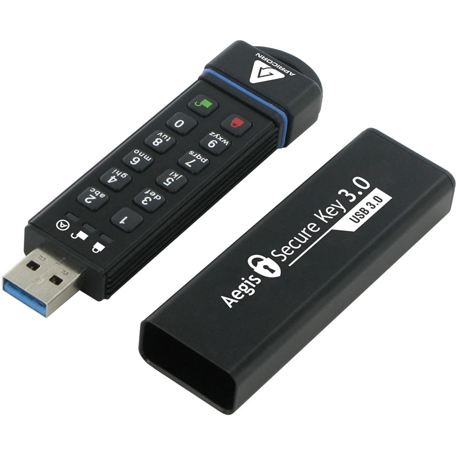 Apricorn Aegis Secure Key 3.0 - USB 3.0 Flash Drive - 480 GB - USB 3.0 - 195 MB/s Read Speed - 162 MB/s Write Speed - ASK3480GB - Image 3