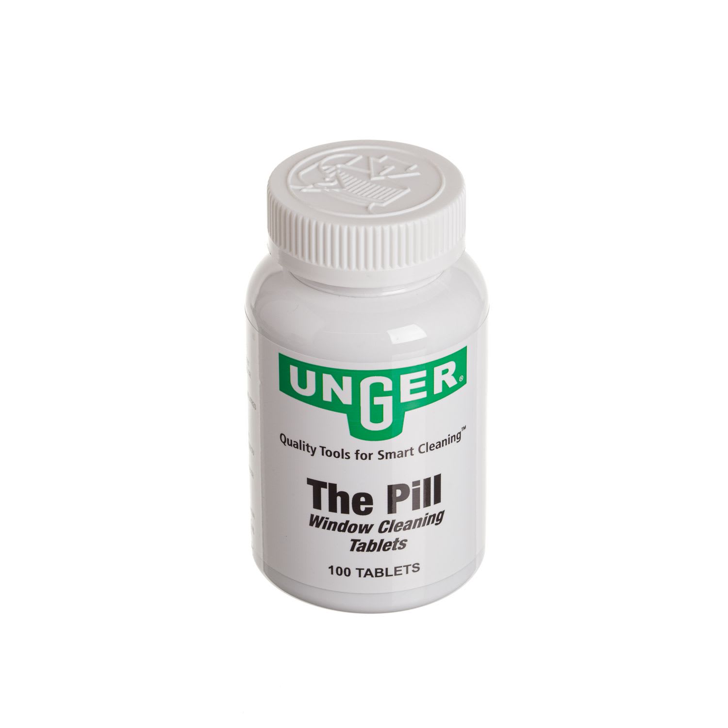 Unger Pill Window Cleaning Tablets, 100/Bottle, 12/Carton - Image 3
