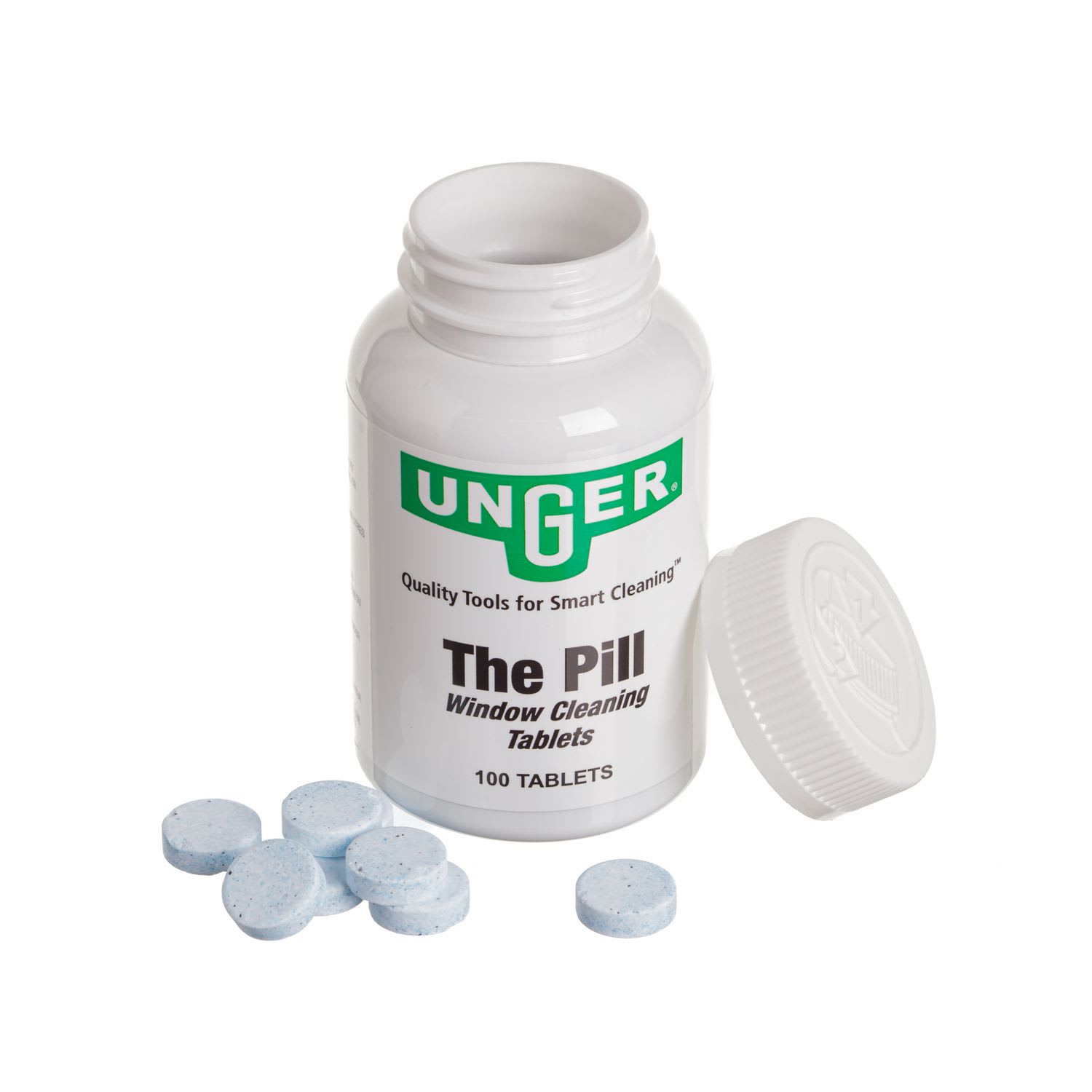 Unger Pill Window Cleaning Tablets, 100/Bottle, 12/Carton - Image 6