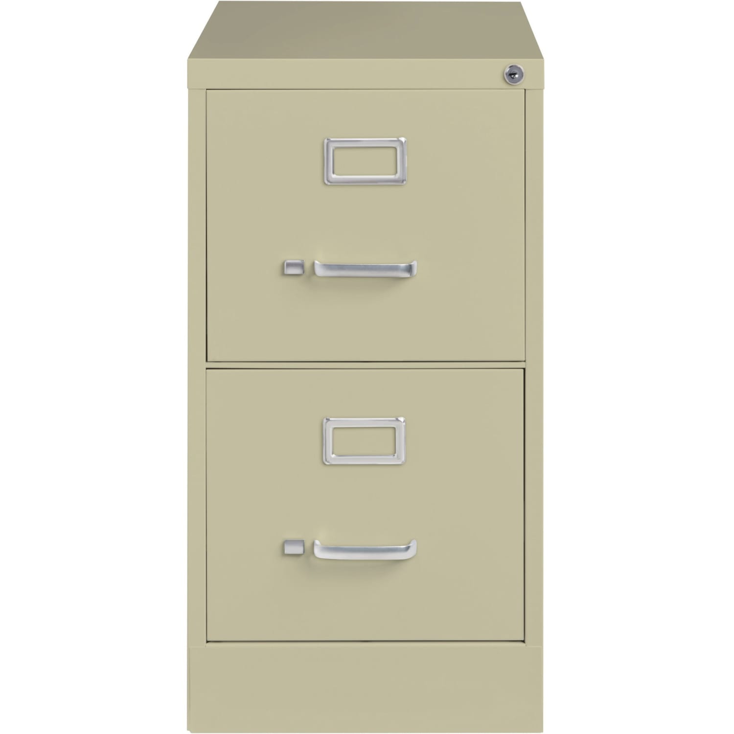 Lorell Fortress 26-1/2inD Vertical 2-Drawer Letter-Size File Cabinet, Putty - Image 3