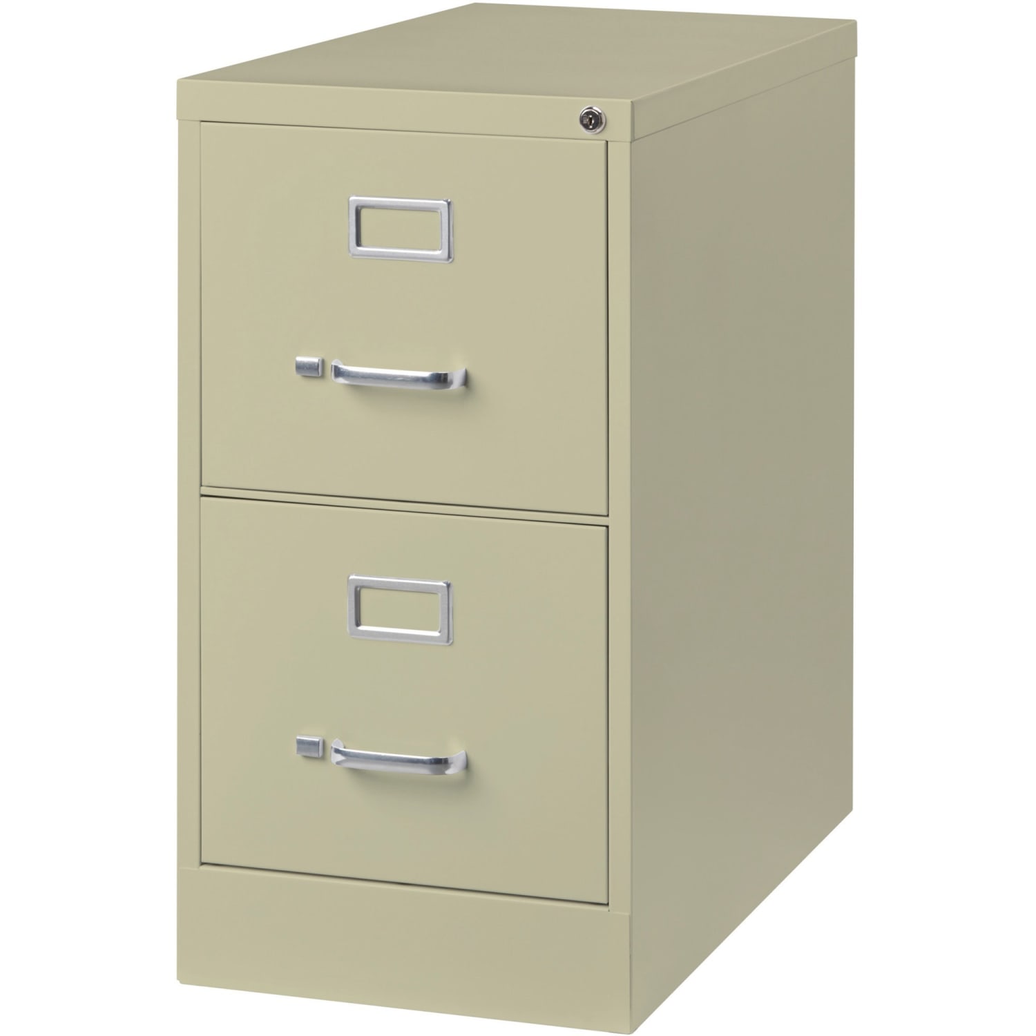 Lorell Fortress 26-1/2inD Vertical 2-Drawer Letter-Size File Cabinet, Putty - Image 5