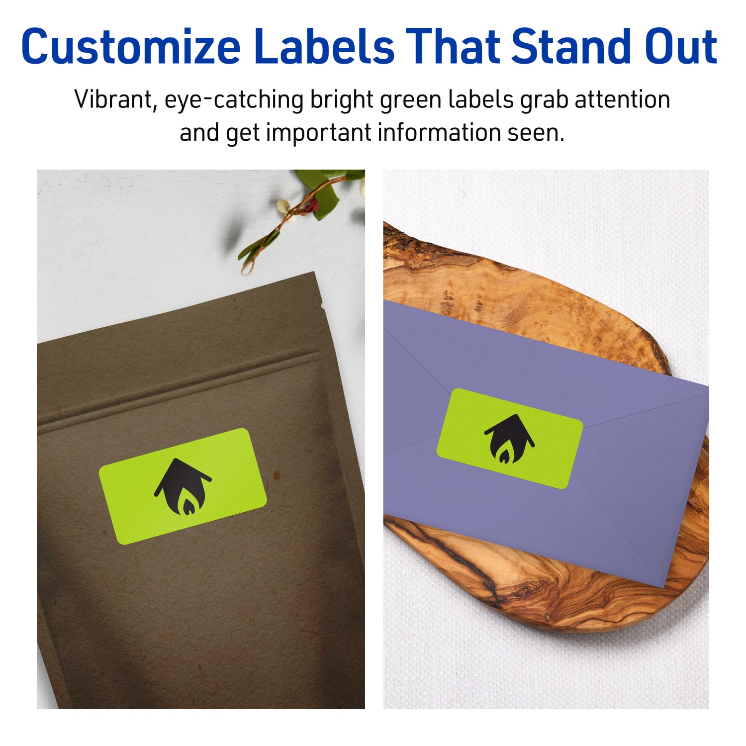 Avery Printable Labels With Sure Feed Technology, 94202-BGP20, Rectangle, 1in x 4in, Matte Bright Green, Pack of 400 - Image 4