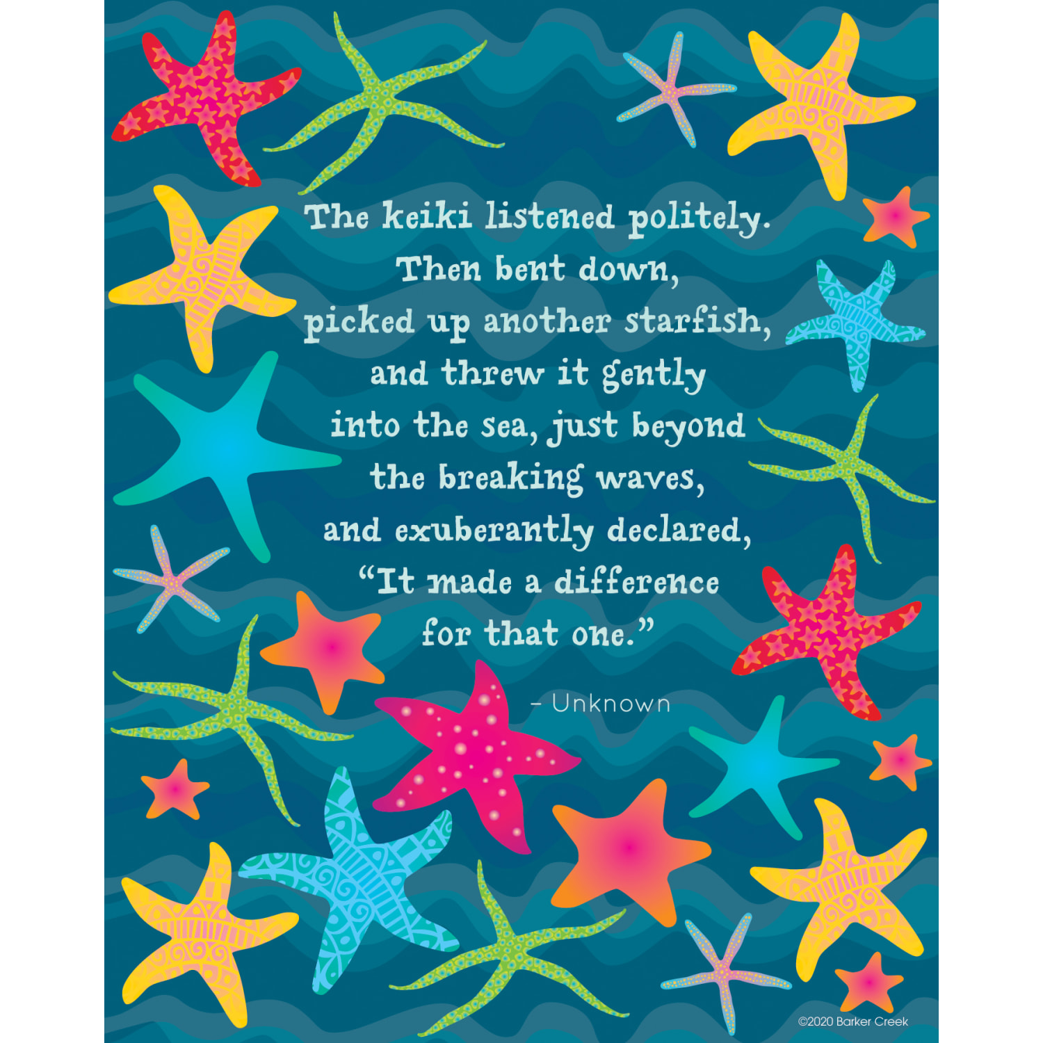 Barker Creek Art Prints, 8in x 10in, Take Care Of Each Other Kai Ola Collection, Pre-K To College, Set Of 4 Prints - Image 3