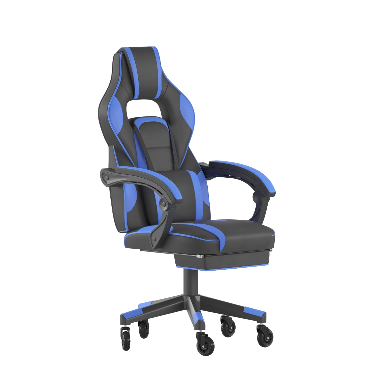 Flash Furniture X40 Ergonomic Faux Leather Racing Computer Gaming Chair BlackBlue PopularChairscom Flash Furniture X40 Ergonomic Faux Leather Racing Computer Gaming Chair BlackBlue PopularChairscom
