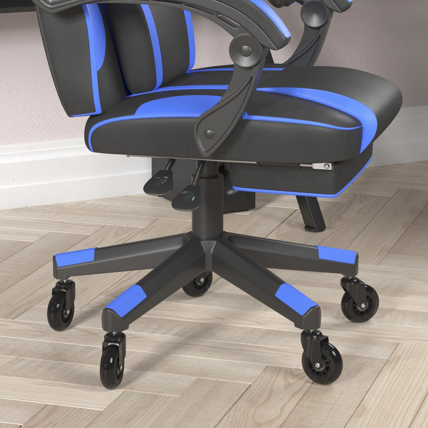 Flash Furniture X40 Ergonomic Faux Leather Racing Computer Gaming Chair BlackBlue PopularChairscom Flash Furniture X40 Ergonomic Faux Leather Racing Computer Gaming Chair BlackBlue PopularChairscom