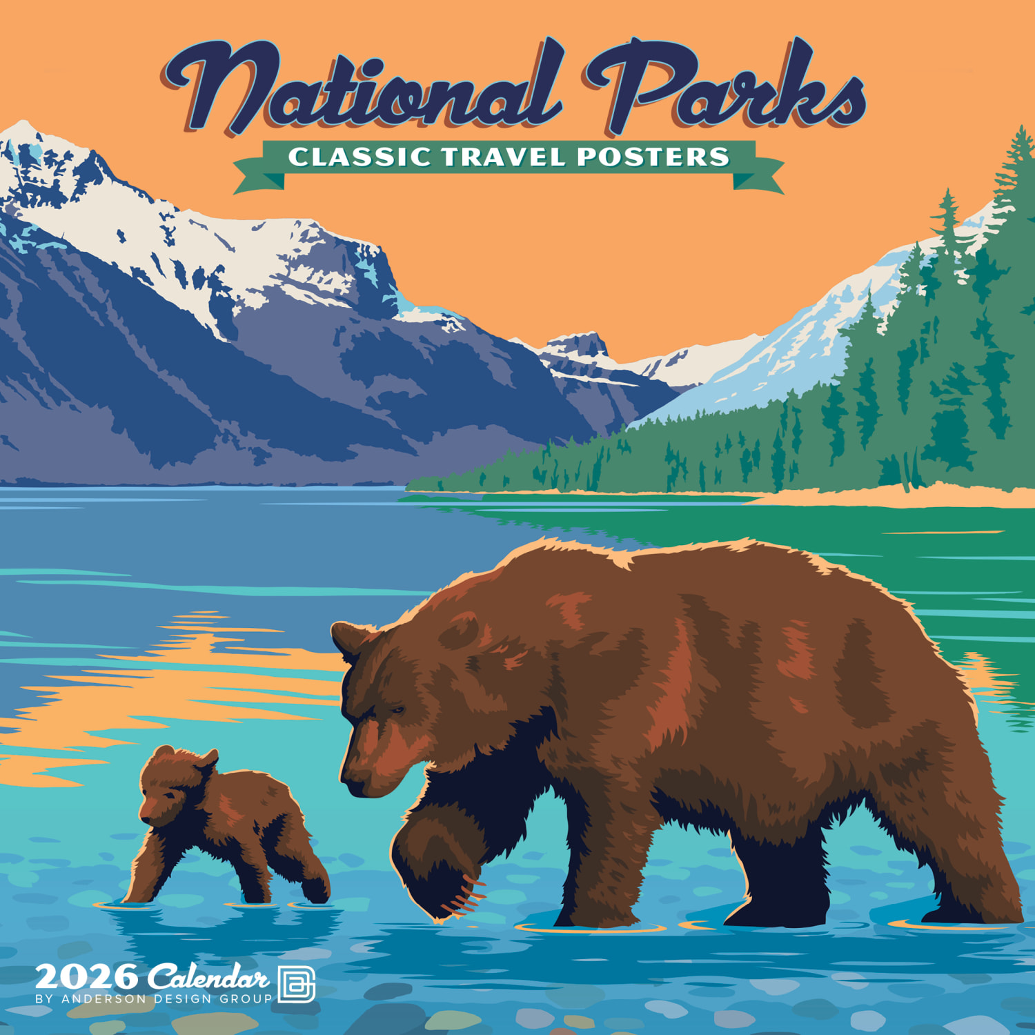 2026 Willow Creek Press Monthly Mini Wall Calendar, 7in x 7in, National Parks (ADG), January To December, 53676 - Image 3