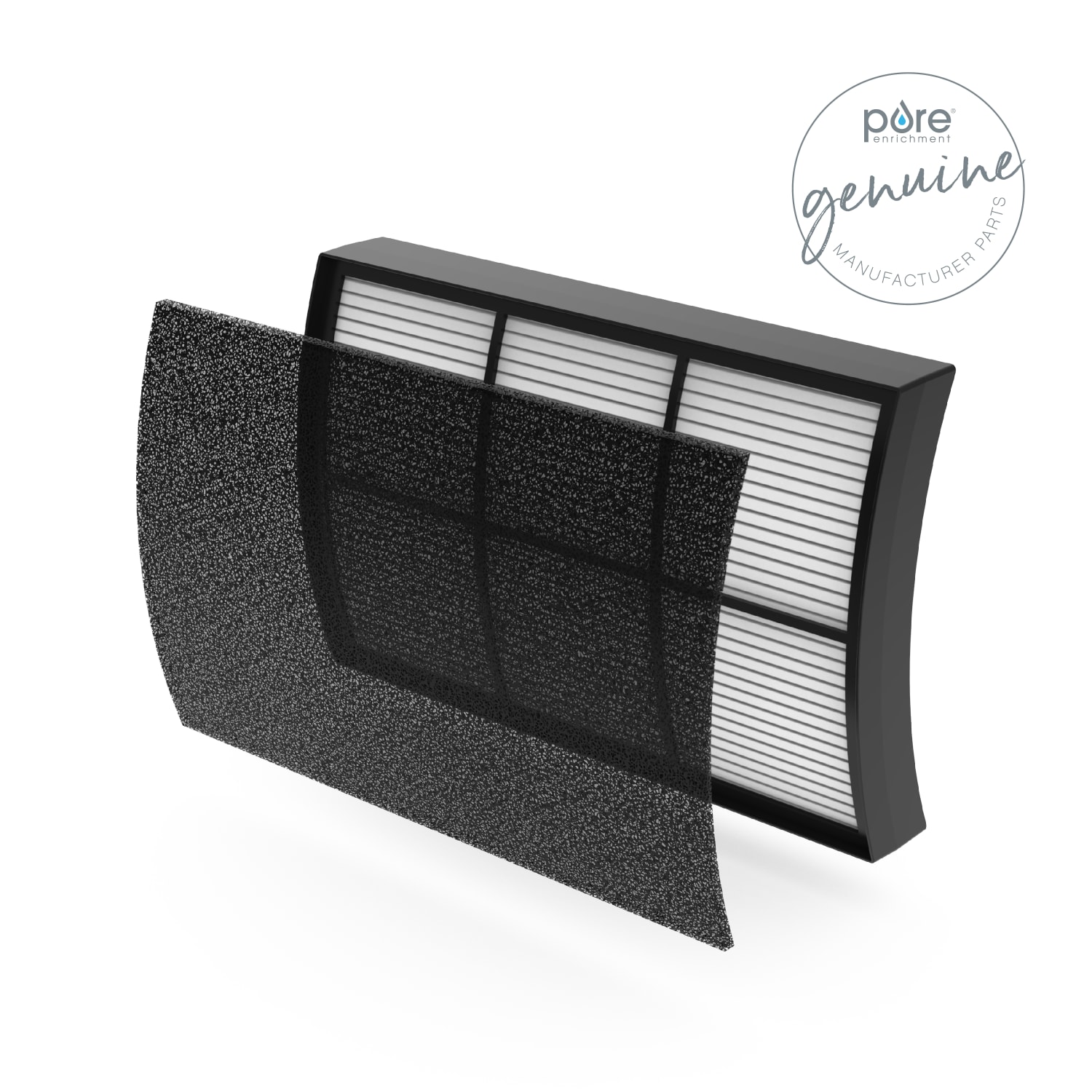 Pure Enrichment Genuine 2-in-1 True HEPA Replacement Filter, 5-3/4inH x 1/4inW - Image 3