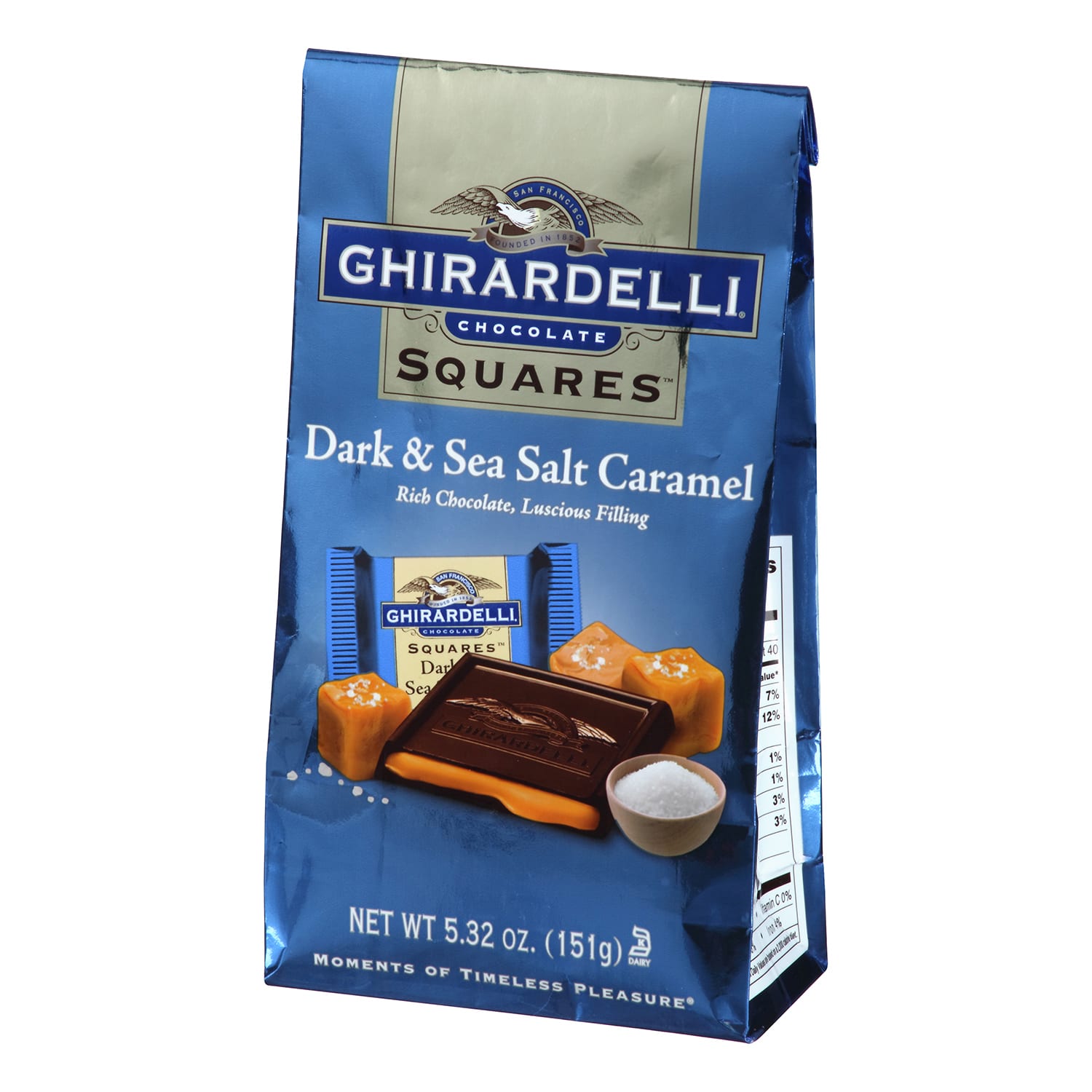 Ghirardelli Chocolate Squares, Dark Chocolate And Sea Salt Caramel, 5.32 Oz, Pack Of 3 Bags - Image 4