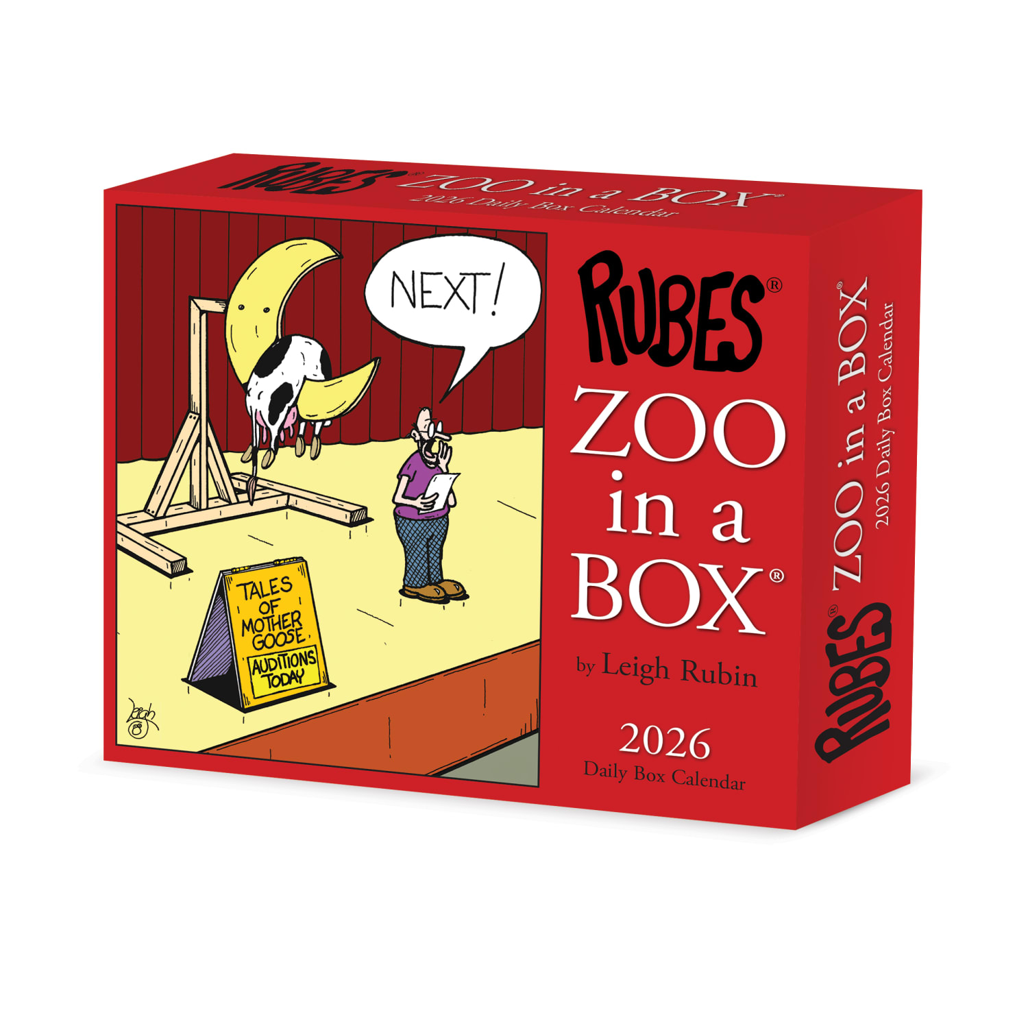 2026 Willow Creek Press Page-A-Day Daily Desk Calendar, 6-1/4in x 5-1/2in, Zoo In A Box, January To December, 54543