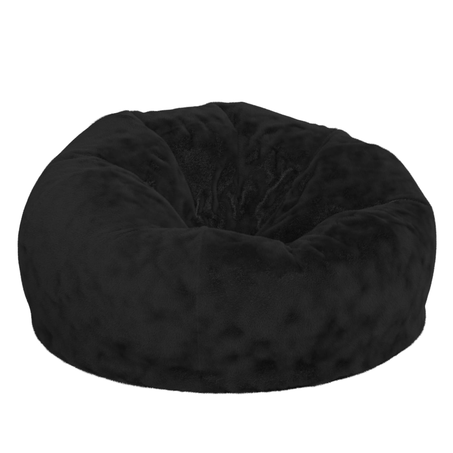 Flash Furniture Oversized Bean Bag Chair For Kids And Adults Black Furry PopularChairscom Flash Furniture Oversized Bean Bag Chair For Kids And Adults Black Furry PopularChairscom