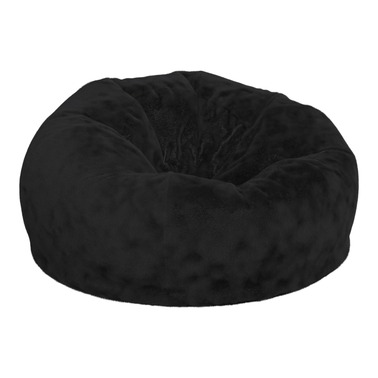Flash Furniture Oversized Bean Bag Chair For Kids And Adults Black Furry PopularChairscom Flash Furniture Oversized Bean Bag Chair For Kids And Adults Black Furry PopularChairscom