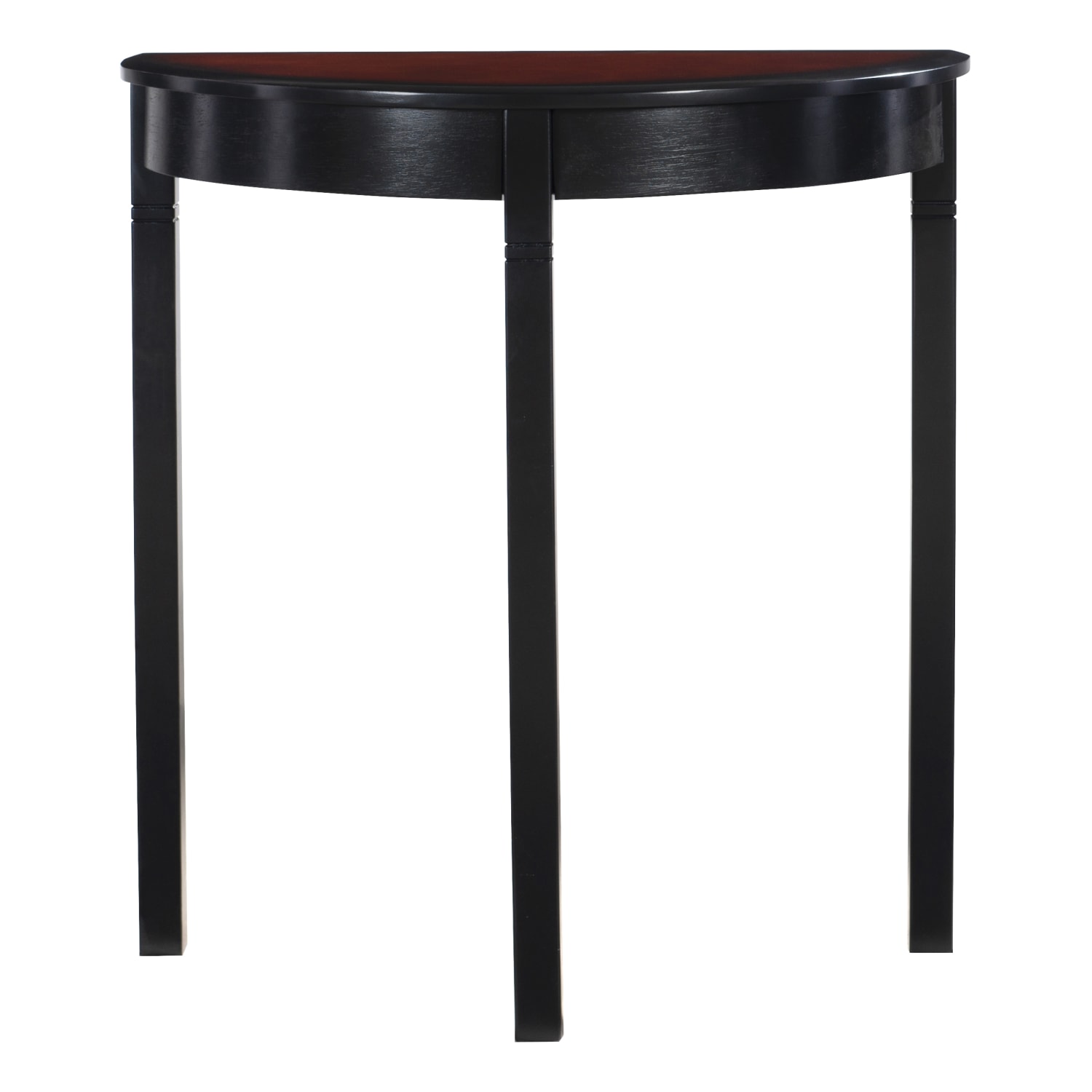 Linon Monroe Demi Console Table, 28inH x 26inW x 13inD, Black Cherry - Image 3