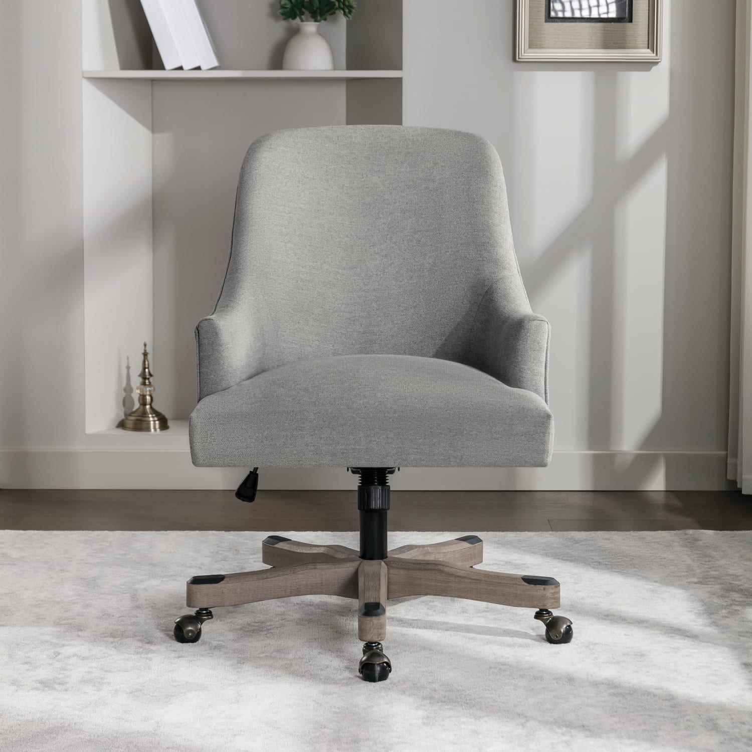 Office Star Bradwell Fabric High-Back Office Chair, Fog - Image 3