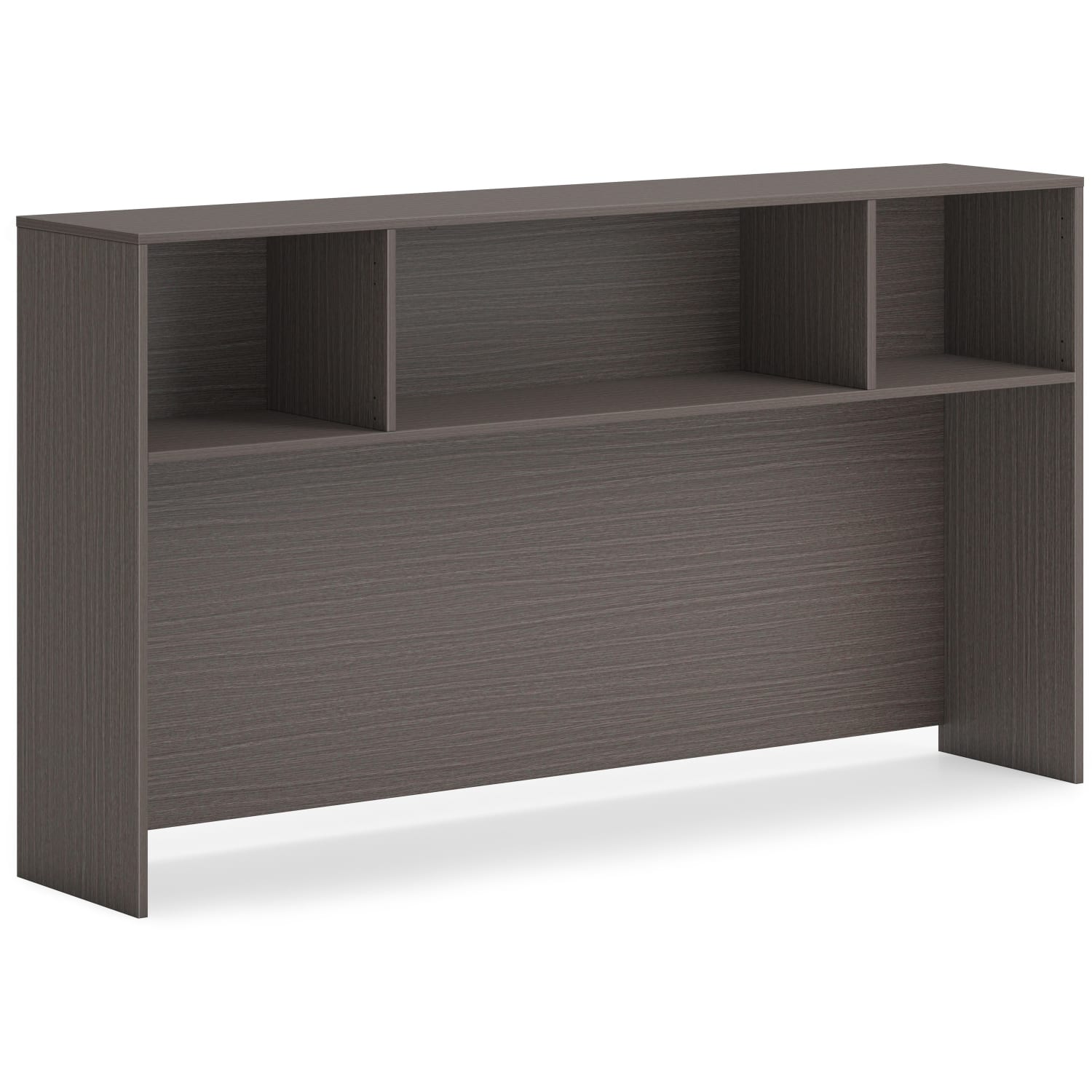 HON Mod Desk Collection 72inW Open Hutch, Slate Teak - Image 3