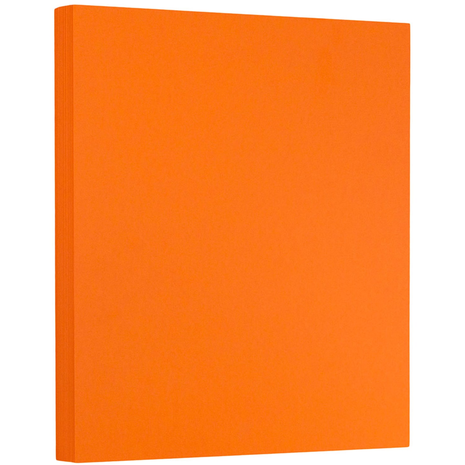 JAM Paper Card Stock, Orange, Letter (8.5in x 11in), 130 Lb, Pack Of 25 - Image 3