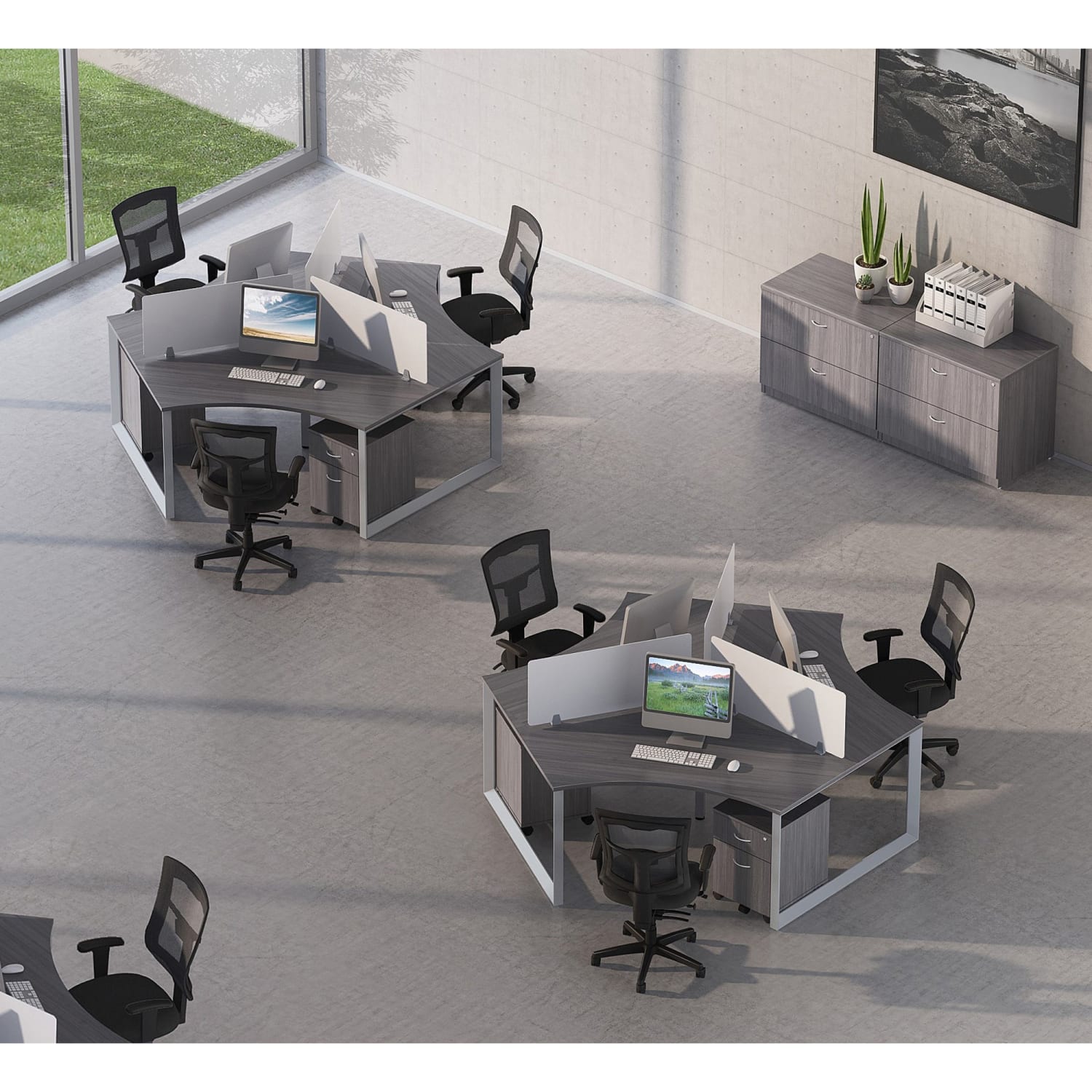 Lorell Conjure Executive High-Back Ergonomic Mesh Chair, Black - Image 6