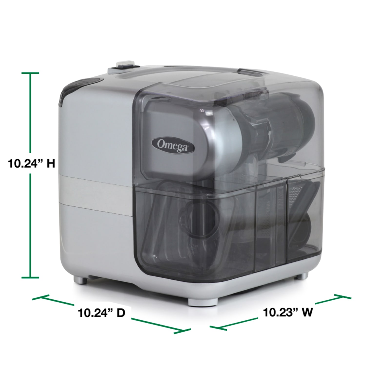Omega Cold Press 365 Cube-Style Slow Juicer, Silver - Image 4