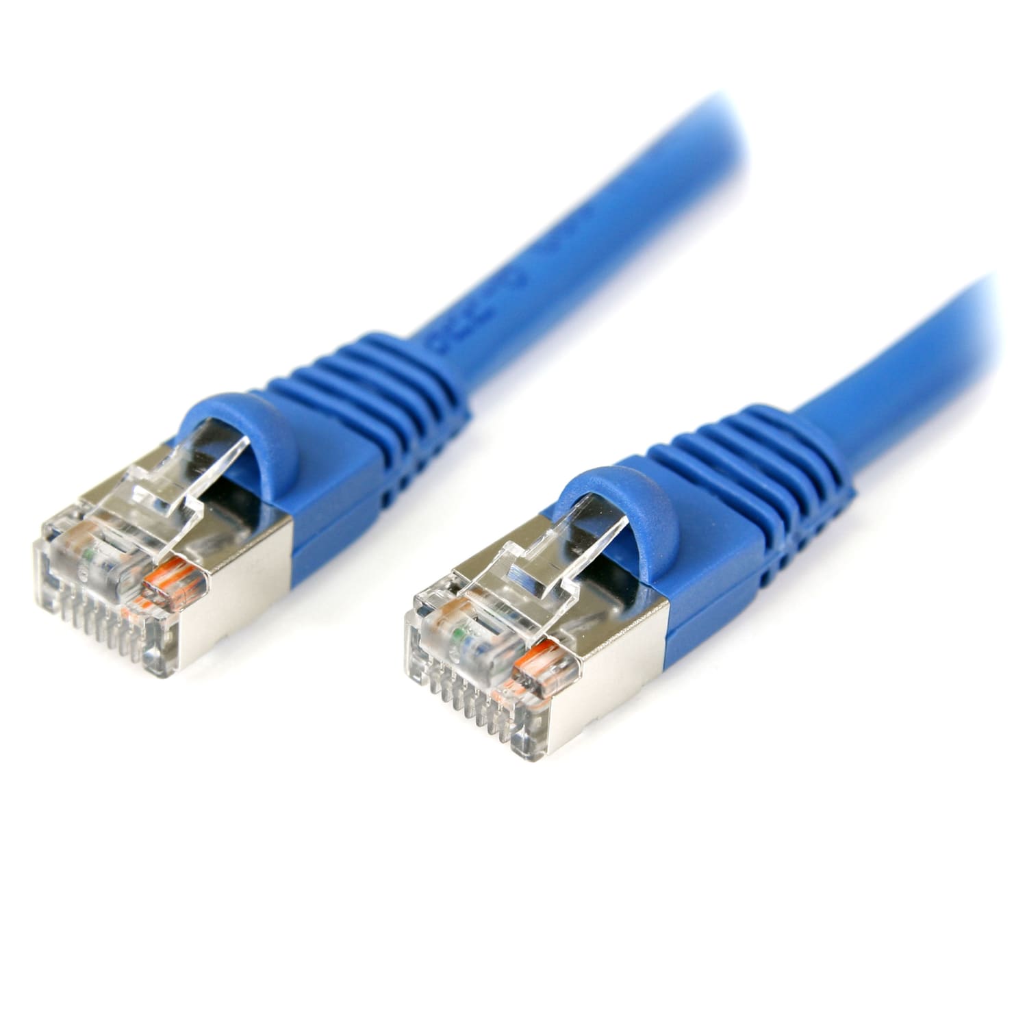 StarTech.com 10 ft Blue Snagless Shielded Cat5e Patch Cable - 10ft Cat5e Patch Cable - 10ft Cat 5e Patch Cable - S45PATCH10BL