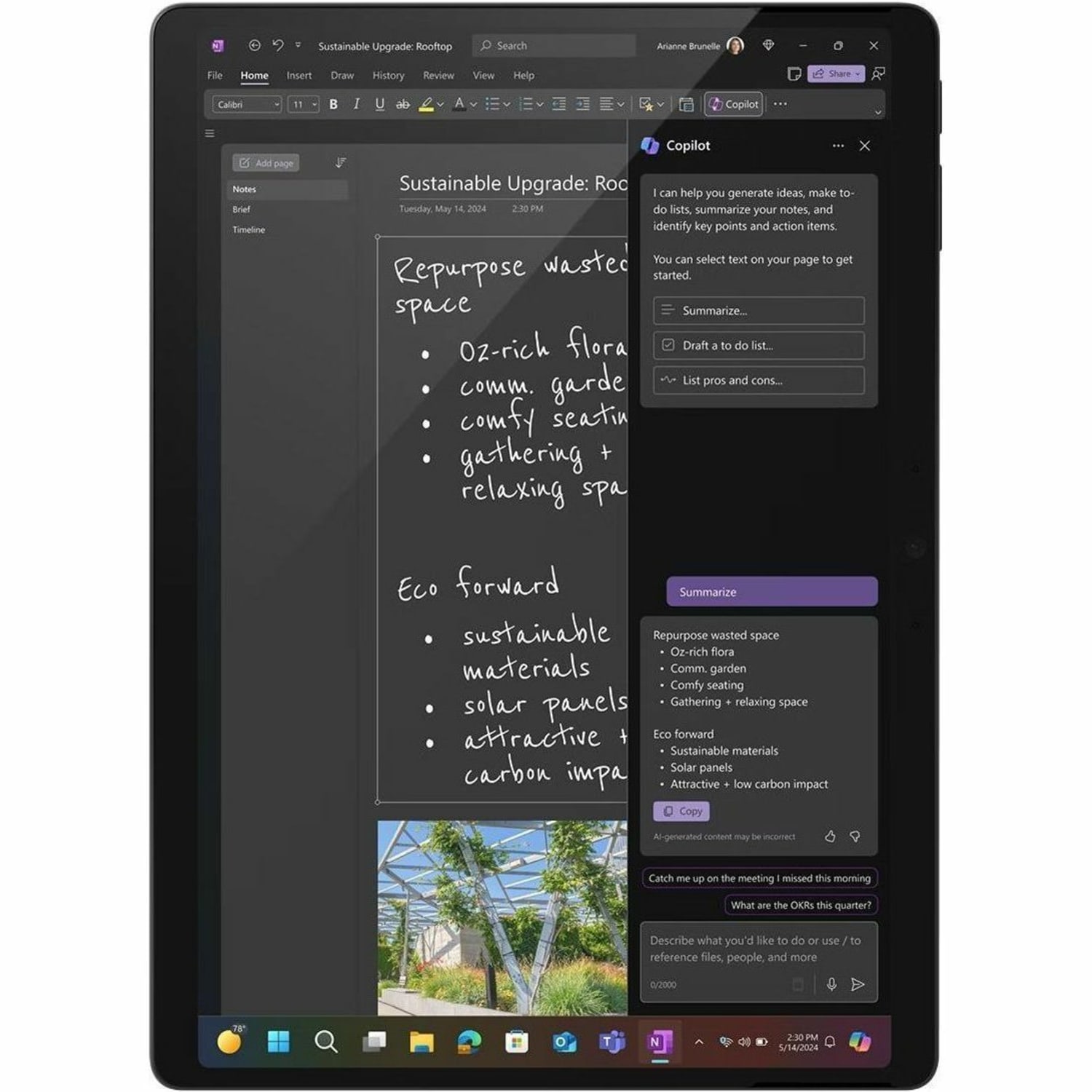 Microsoft Surface Pro 11 Copilot+ PC Tablet, 13in, 16 GB, 256 GB SSD, Windows 11 Pro, Black, EP220094 - Image 4