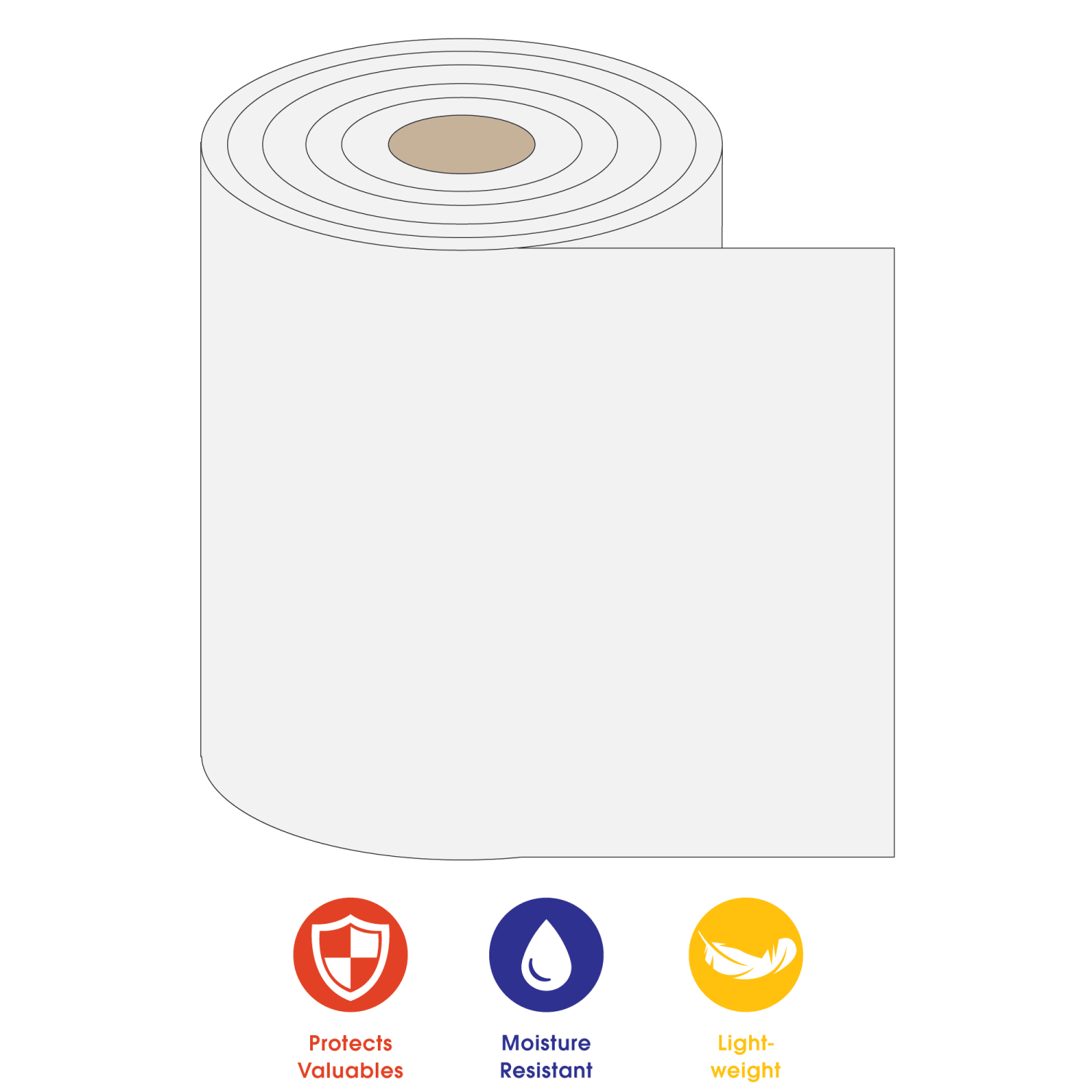 Partners Brand Foam Roll, 1/8in x 48in x 550ft, Master Roll - Image 5