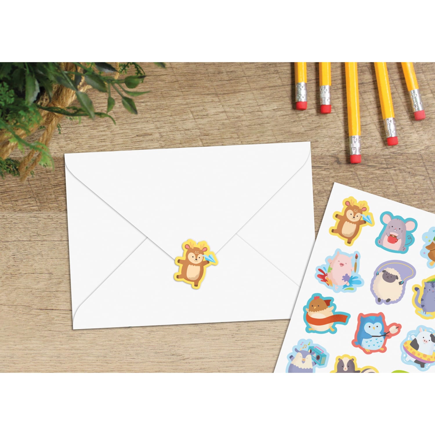 Teacher Created Resources Stickers, 2-1/2in x 1/2in, Cute Critters, 120 Stickers Per Pack, Bundle Of 12 Packs - Image 5
