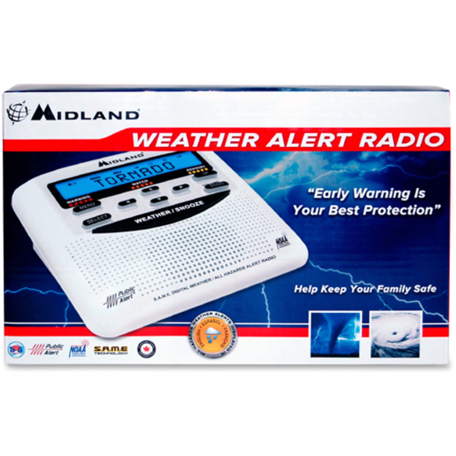 Midland WR120 Desktop Weather Alert Radio - Image 3