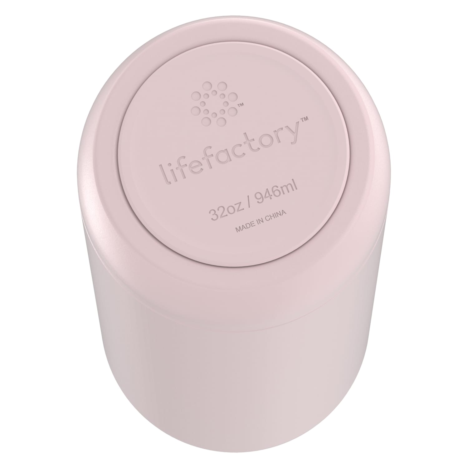 LifeFactory Stainless Steel Vacuum-Insulated Sport Bottle, 32 Oz, Desert Rose - Image 4