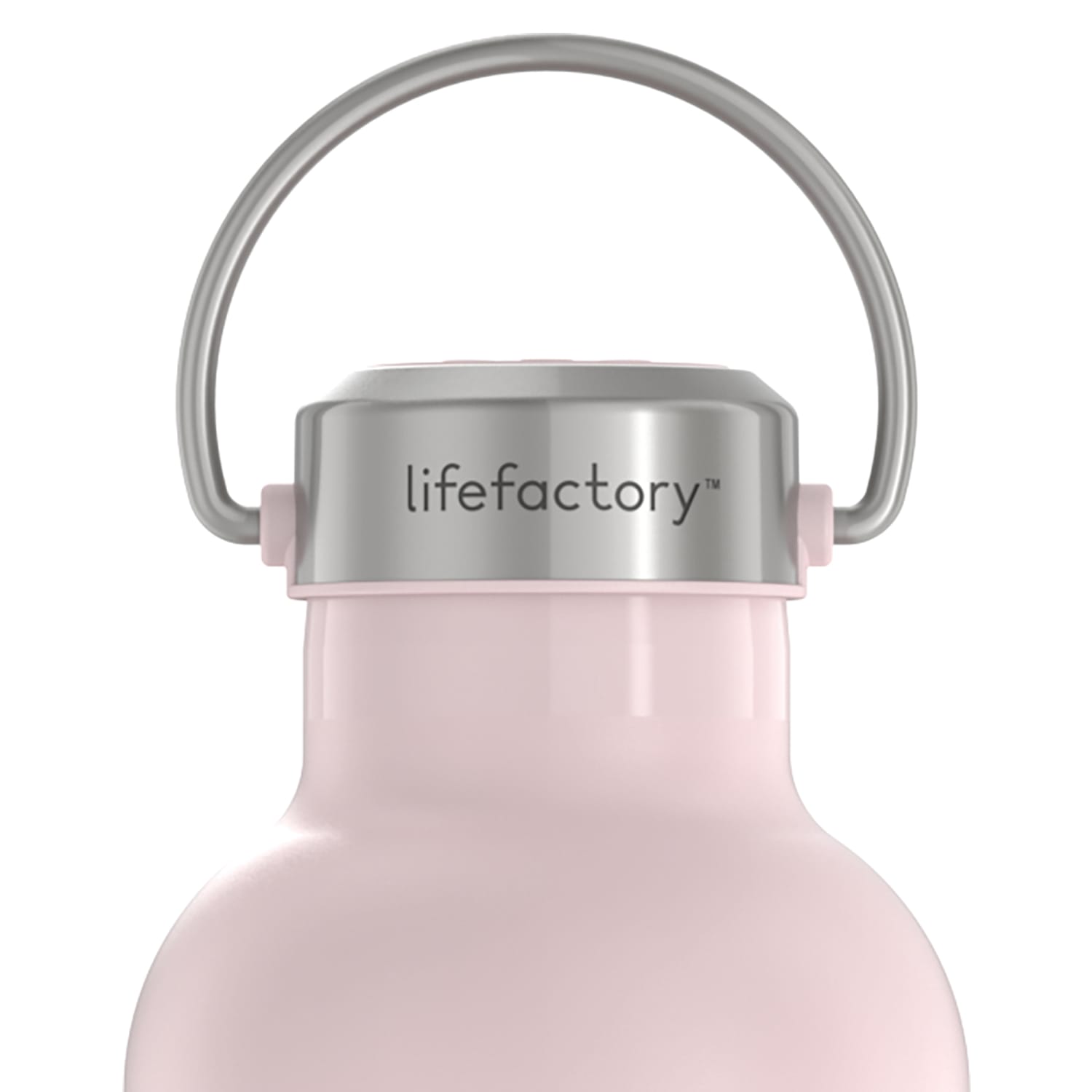 LifeFactory Stainless Steel Vacuum-Insulated Sport Bottle, 32 Oz, Desert Rose - Image 5