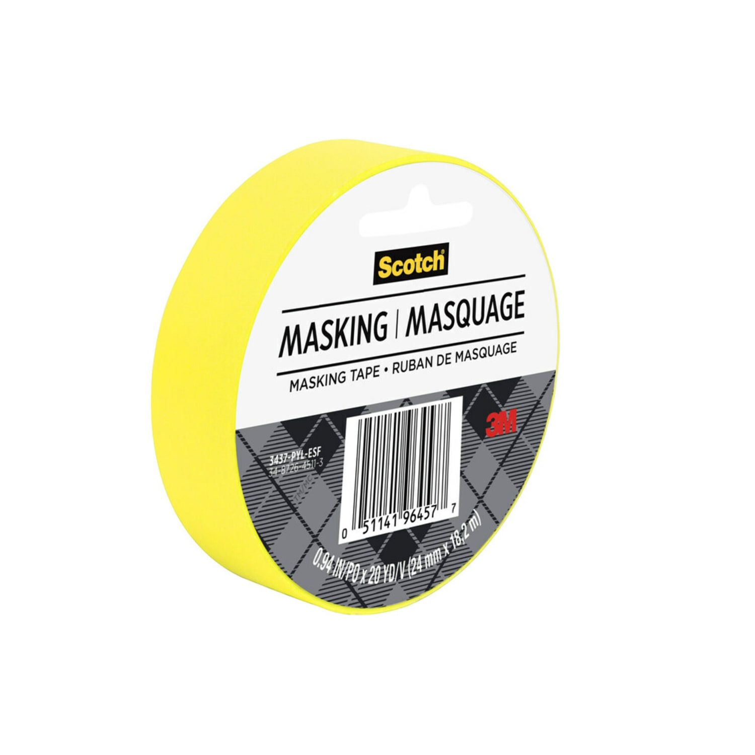 Scotch Expressions Decorative Masking Tape, 1in x 20 Yd., Yellow - Image 3