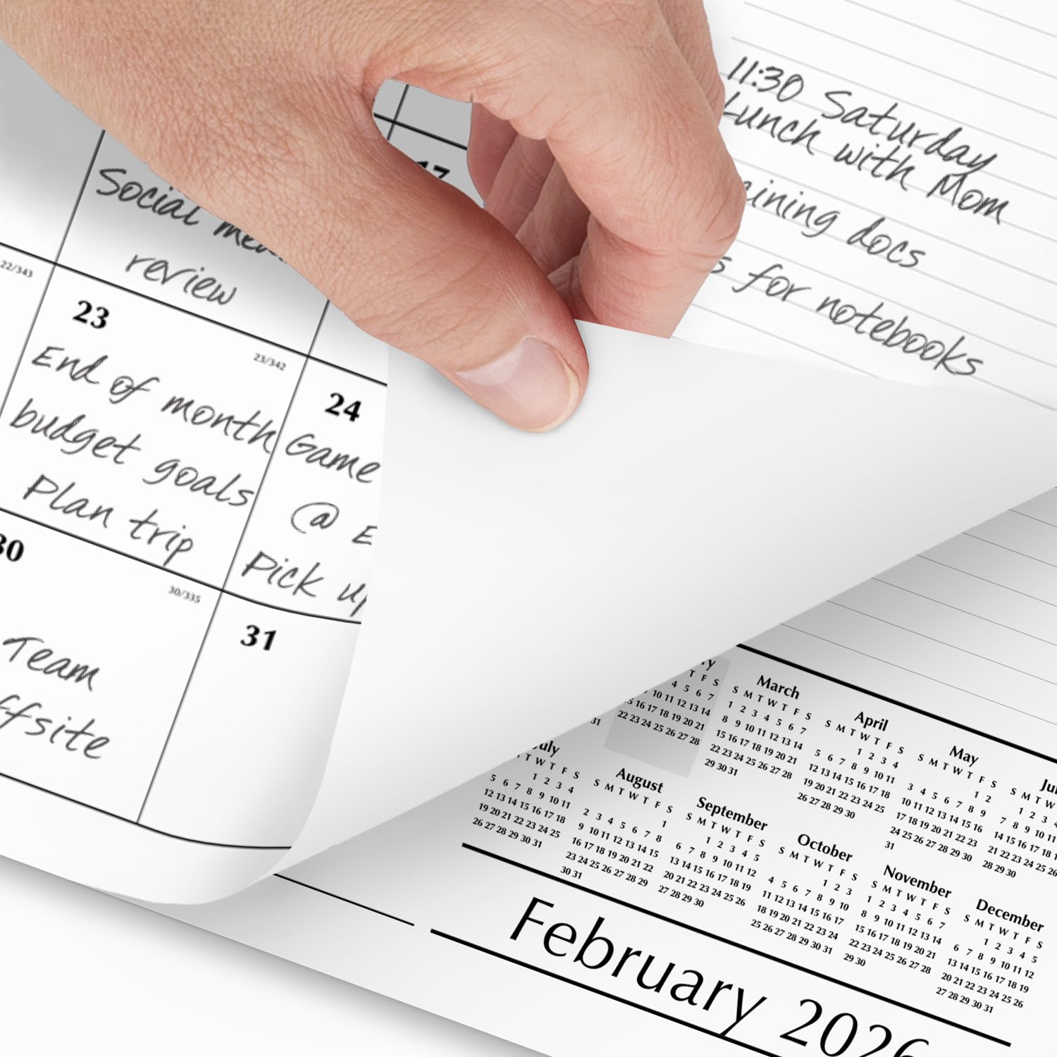 AT-A-GLANCE 2026 Monthly Desk Pad Calendar, Compact, 17 3/4in x 11in - Image 4