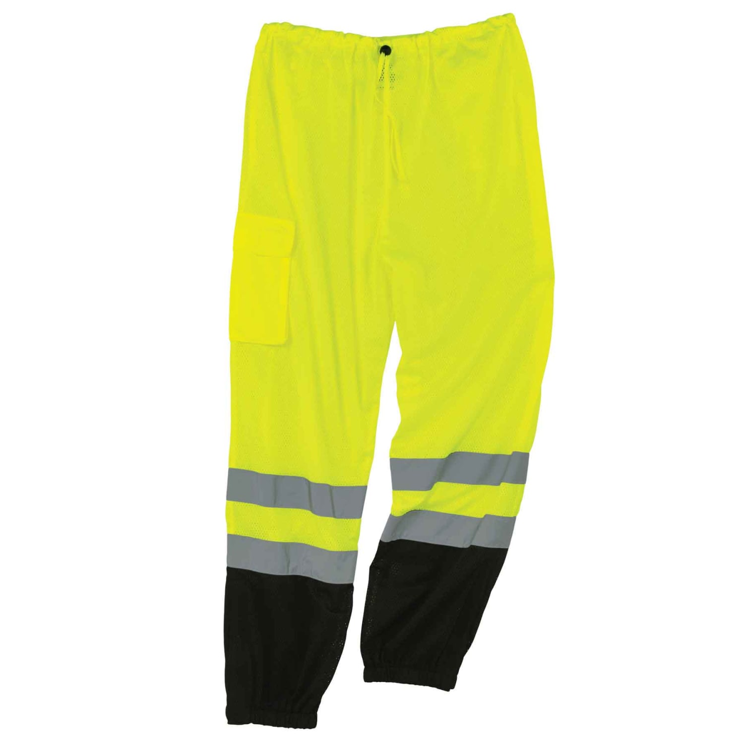 Ergodyne GloWear 8910 Class E Polyester Hi-Vis Pants, 2X/3X, Lime/Black - Image 4