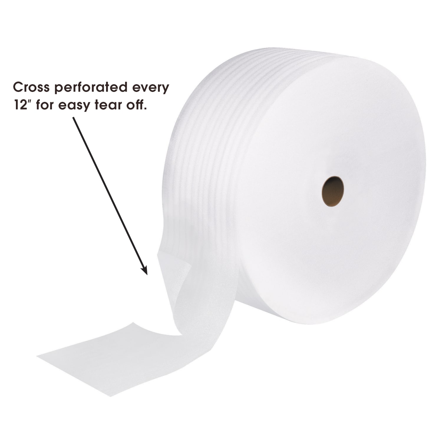 Partners Brand Foam Roll, 1/4in x 48in x 250ft, Perf At 12in - Image 4