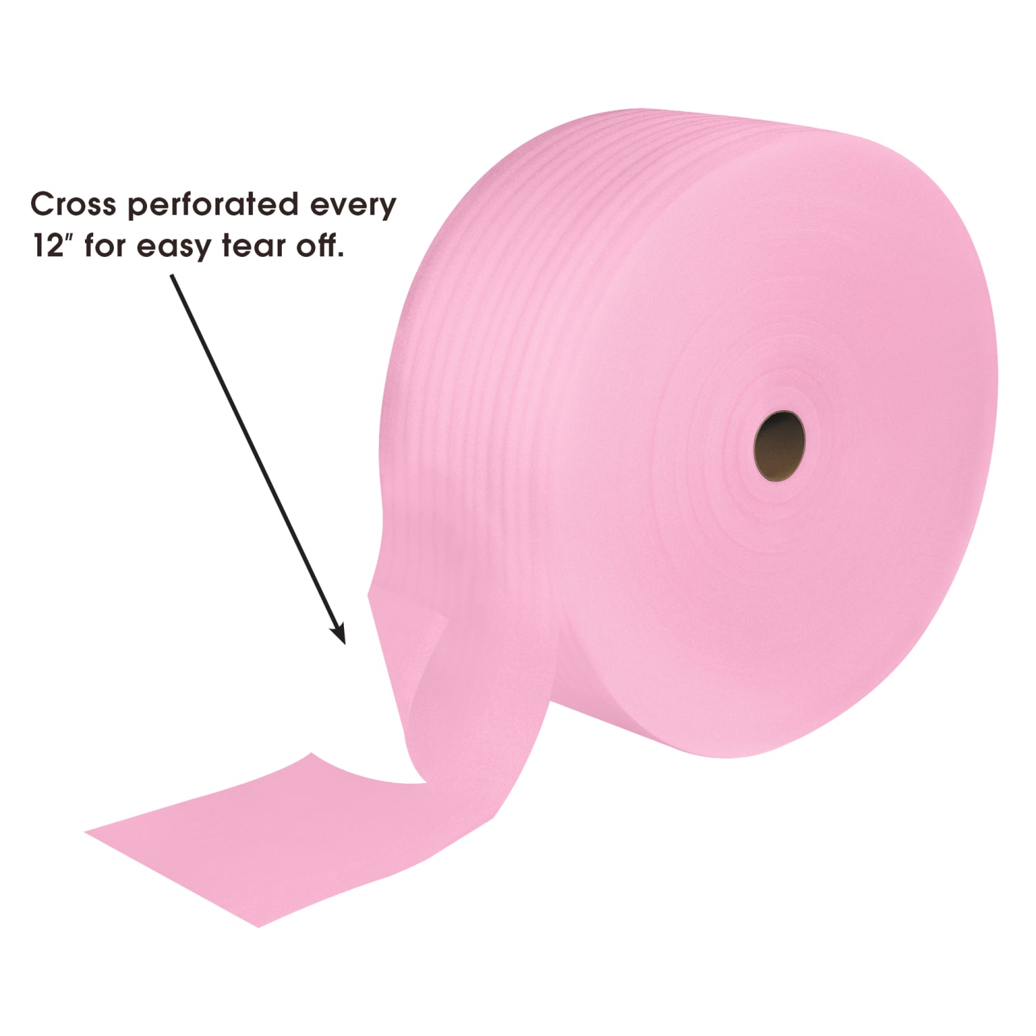Partners Brand Antistatic Foam Rolls, 1/8in x 72in x 550ft, Slit At 12in, Perf At 12in, Box Of 6 Rolls - Image 4