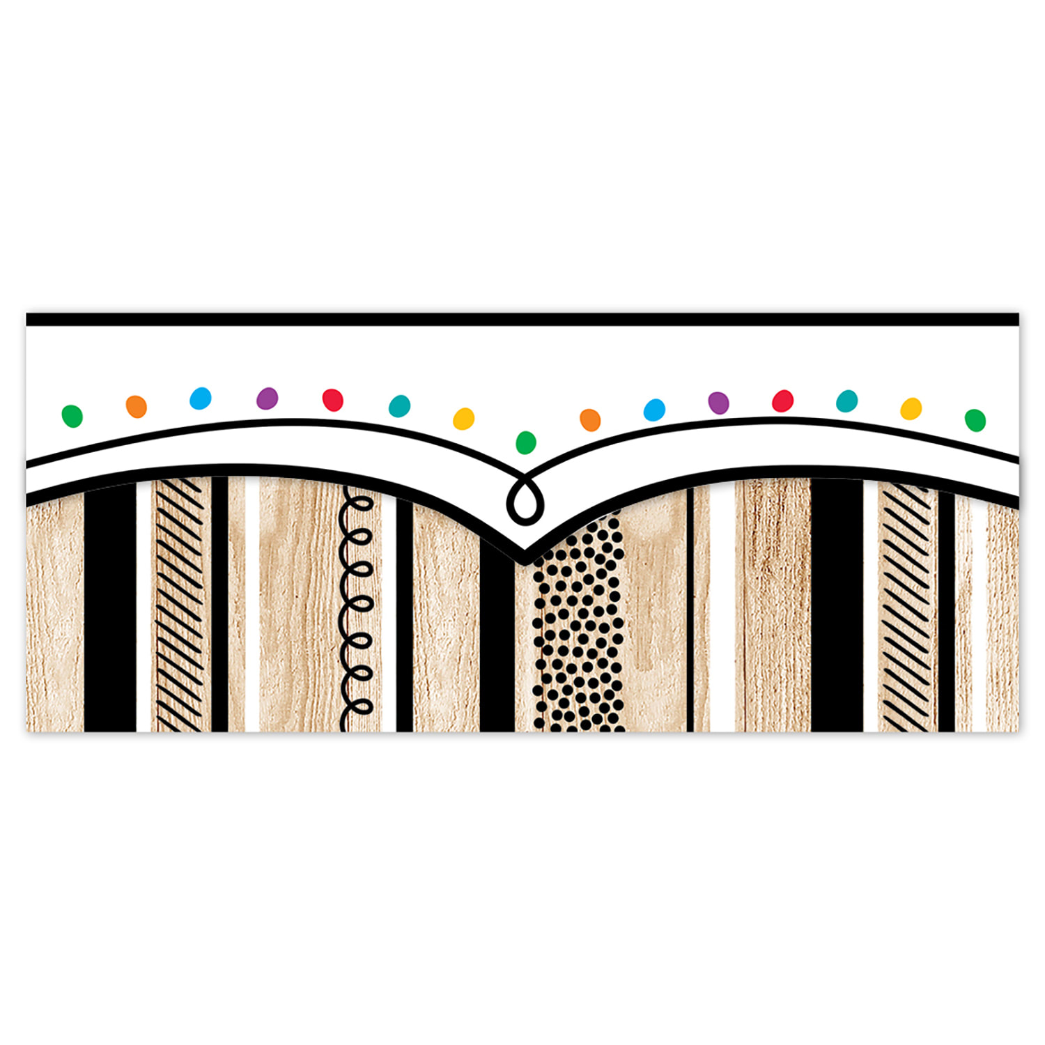 Creative Teaching Press EZ Borders, Stripes And Doodles, 24 Borders Per Pack, Set Of 3 Packs - Image 5