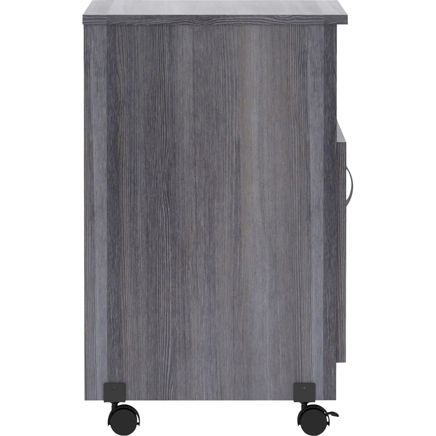 Lorell Deluxe Mobile Machine Stand, 30-1/2inH x 28inW x 19-3/4inD, Weathered Charcoal - Image 4