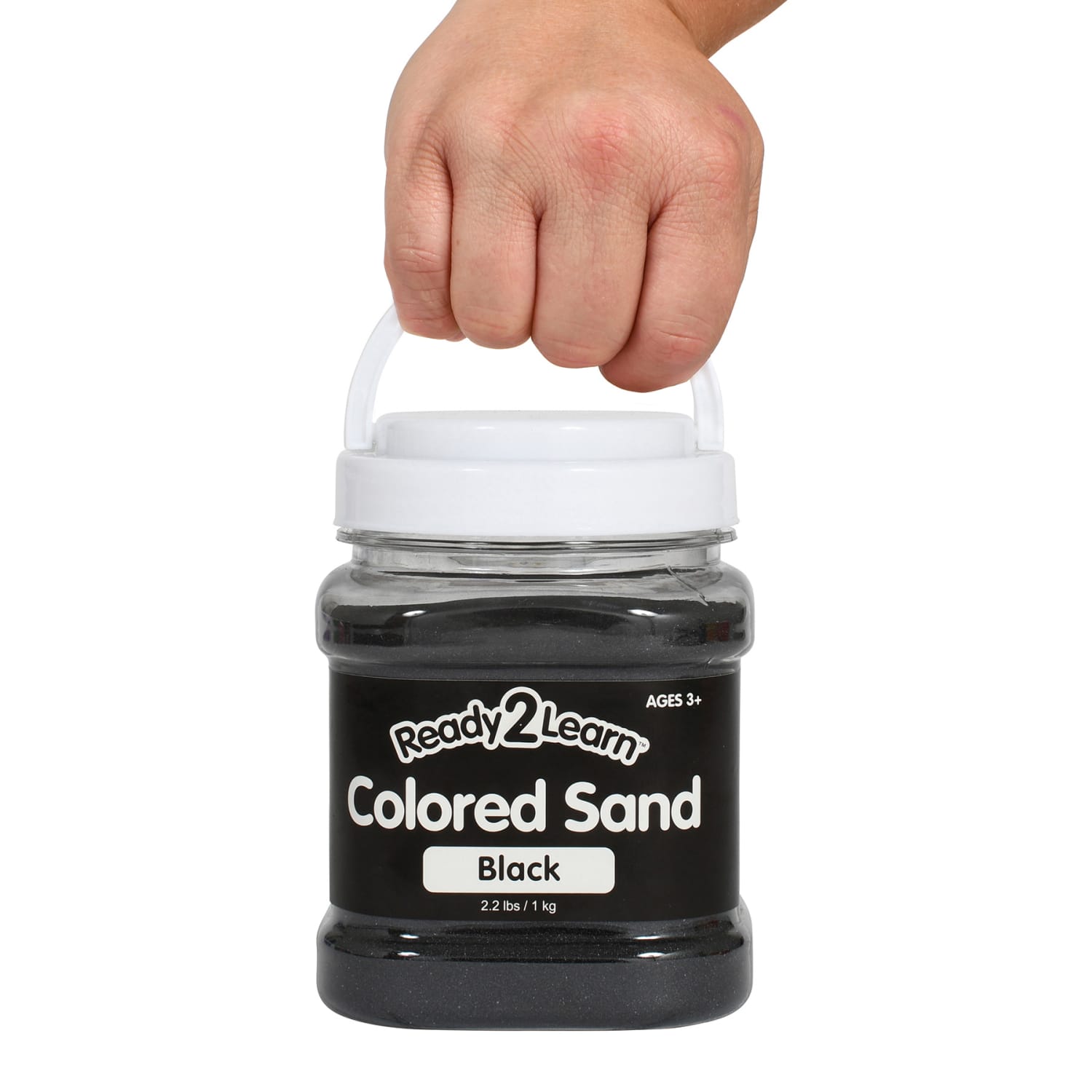 Ready 2 Learn Colored Sand Jars, 2.2 Lb, Black, Pack Of 3 Jars - Image 4