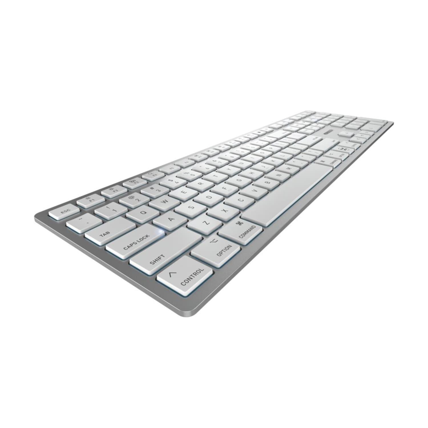 CHERRY KW 9100 SLIM - Keyboard - wireless - 2.4 GHz, Bluetooth 4.0 - QWERTY - US - key switch: CHERRY SX - silver - Image 3