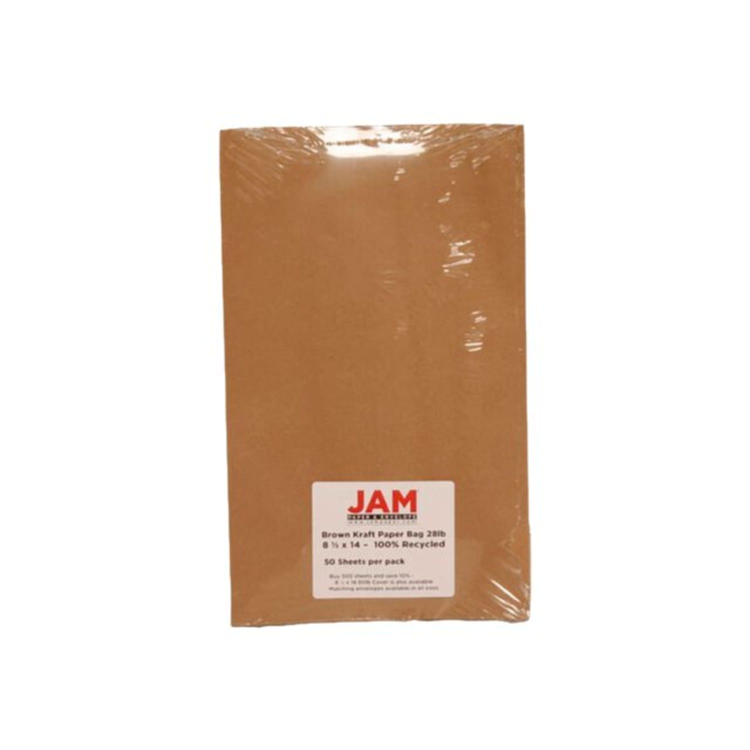 JAM Paper Legal Card Stock, Brown Kraft, Legal (8.5in x 14in), 60 Lb, Pack Of 50 - Image 5