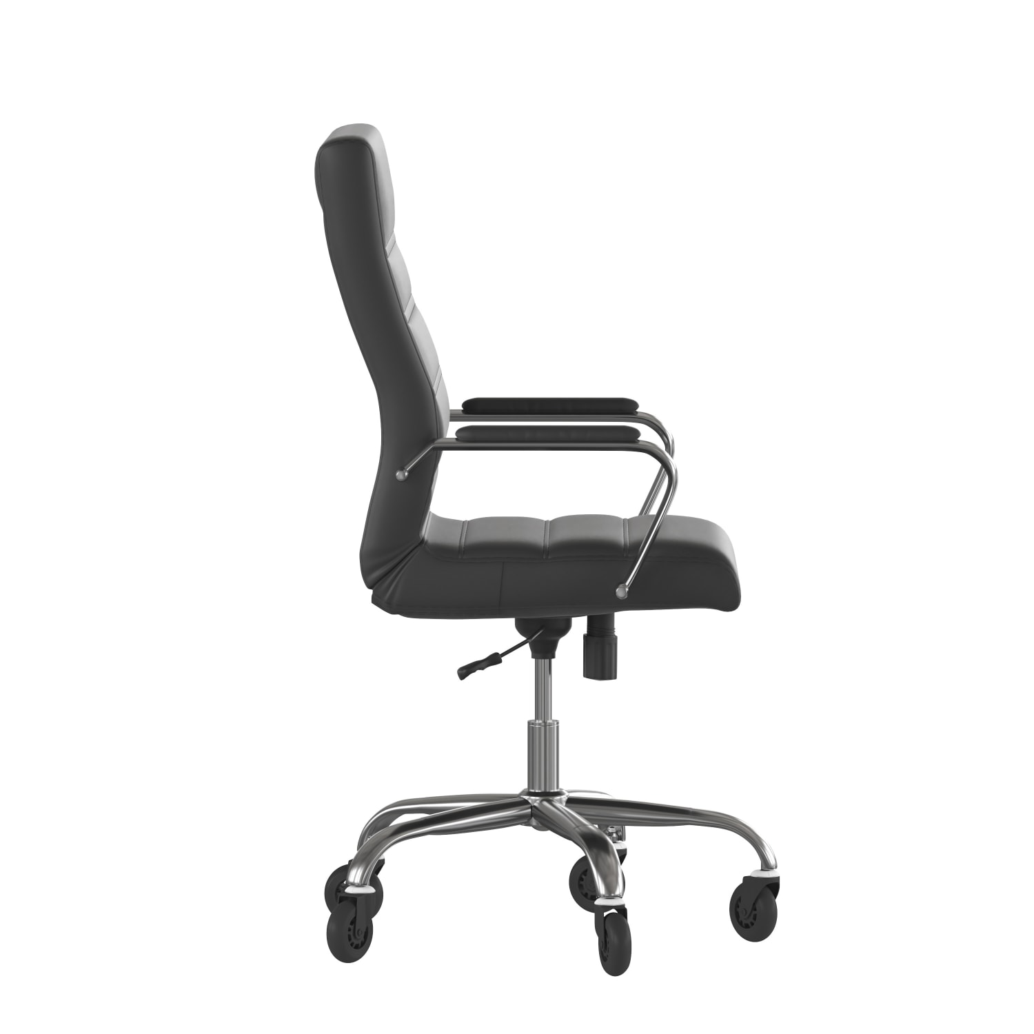 Flash Furniture Whitney Ergonomic Faux Leather High-Back Executive Swivel Office Chair, Black/Chrome - Image 9