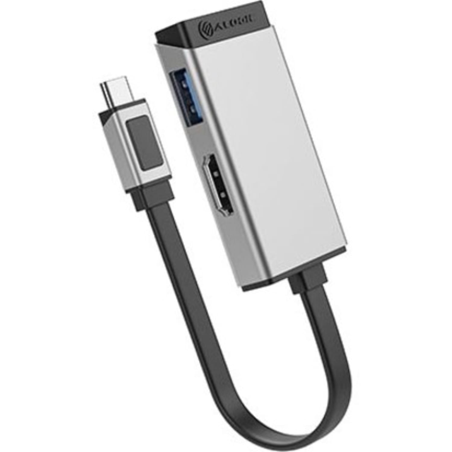 Alogic MagForce DUO 2-in-1 Adapter - 1 x USB Type C - Male - 1 x HDMI 2.0 Digital Audio/Video - Female, 1 x USB 3.2 (Gen 1) Type A - Female - 4096 x 2160 Supported - Space Gray - 1 - Image 4